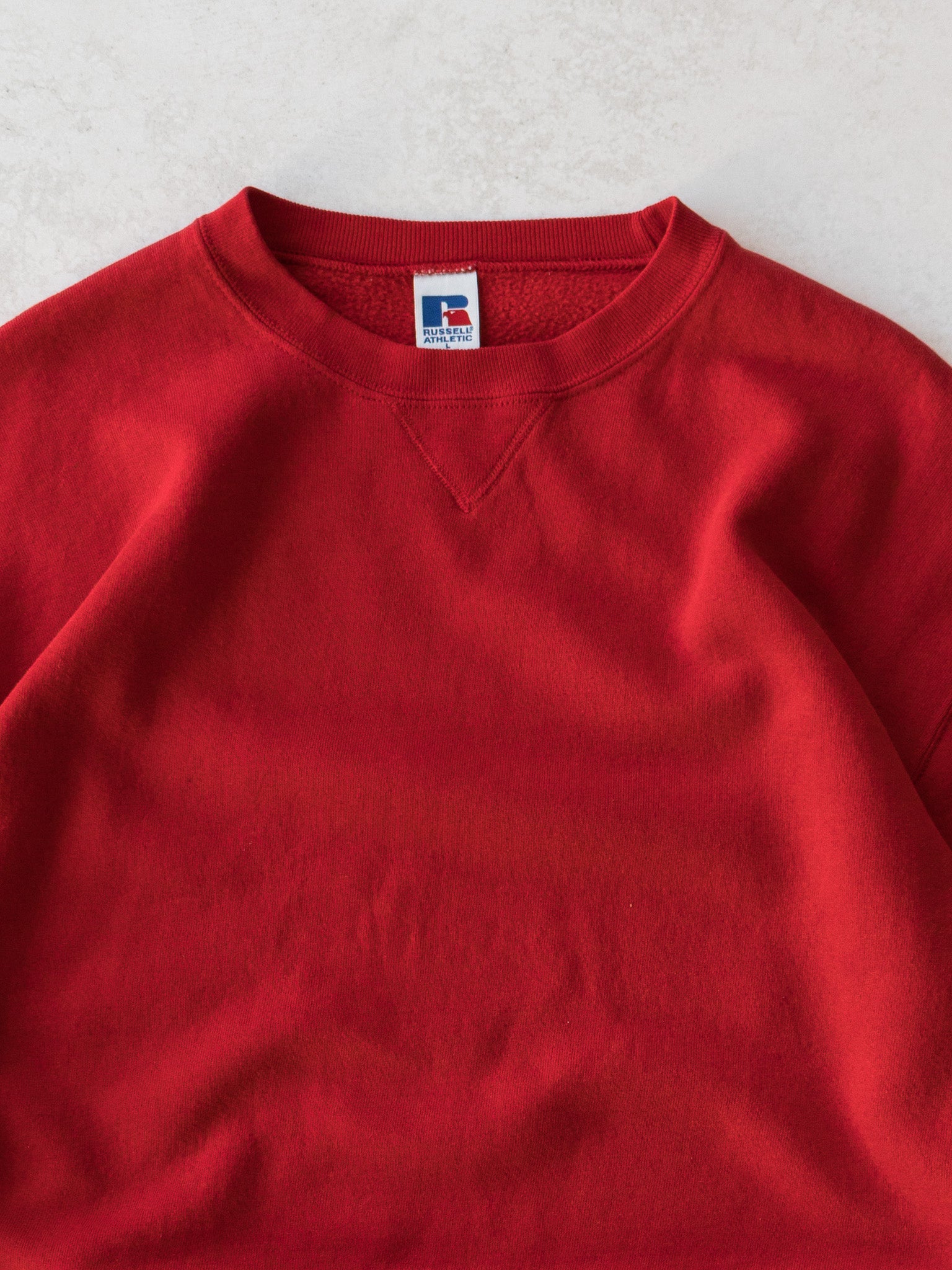 Vintage Russell Blank Red Sweatshirt (L)