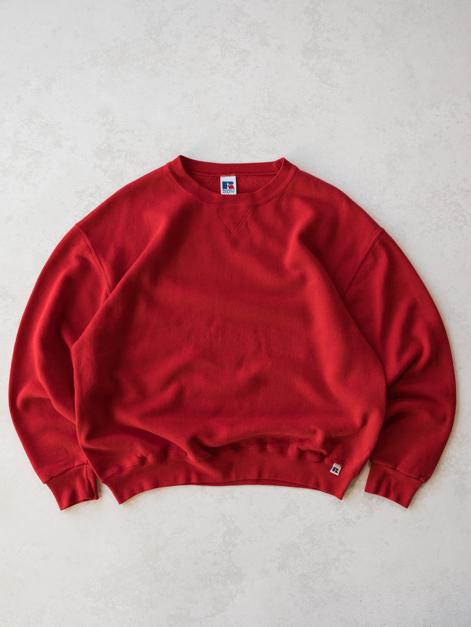 Vintage Russell Blank Red Sweatshirt (L)