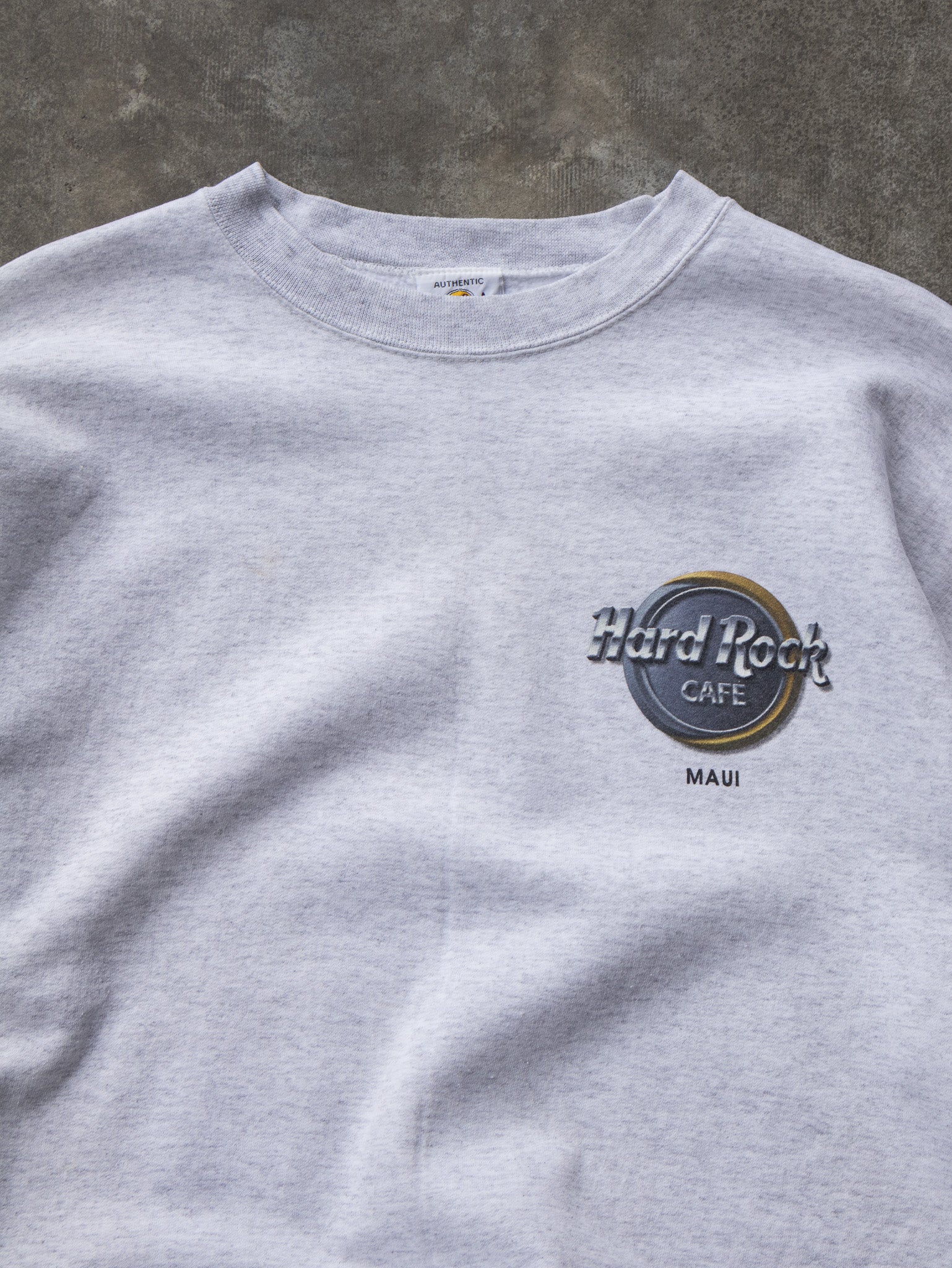 Vintage Grey Hard Rock Cafe Maui Sweatshirt (XL)