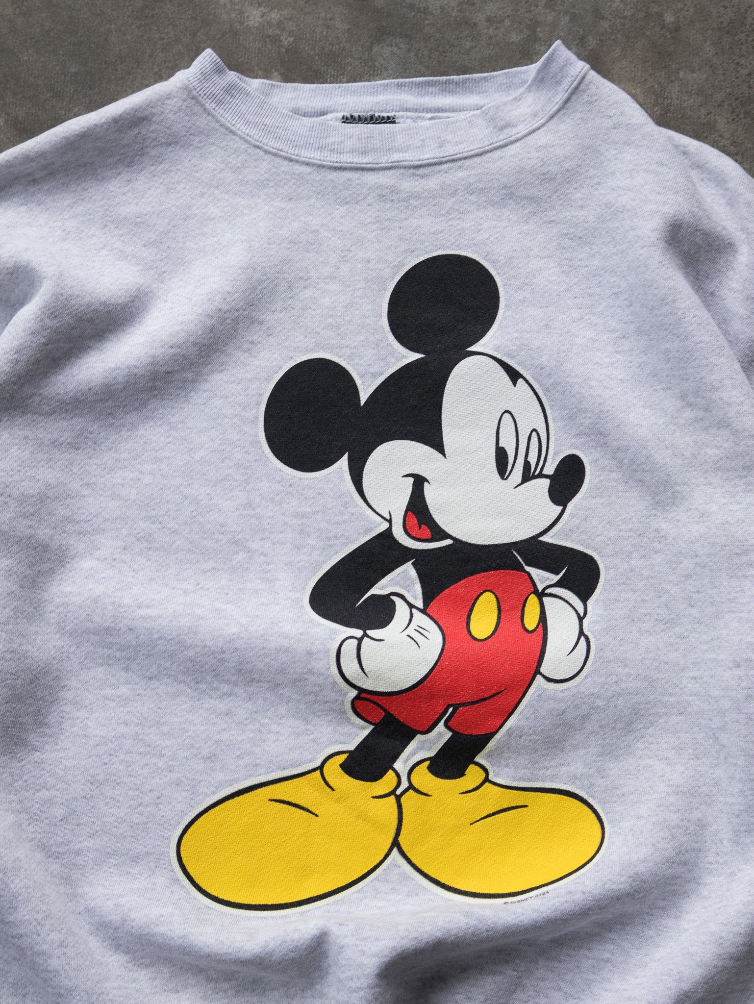 Vintage Grey Mickey Mouse Sweatshirt (L)