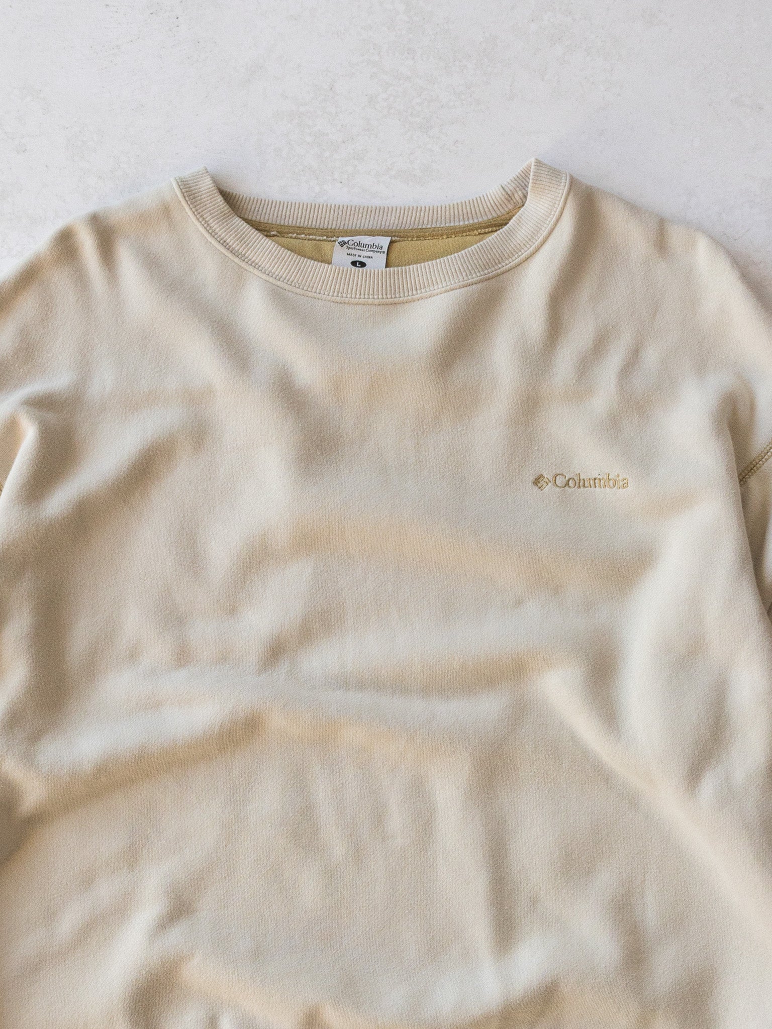 Vintage Columbia Cream Sweatshirt (XL)