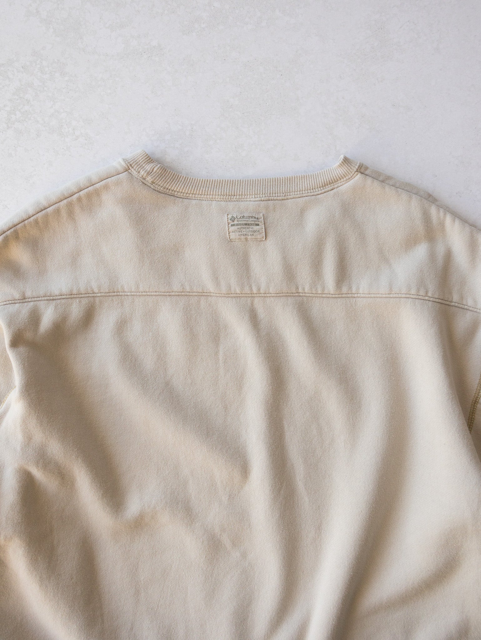 Vintage Columbia Cream Sweatshirt (XL)