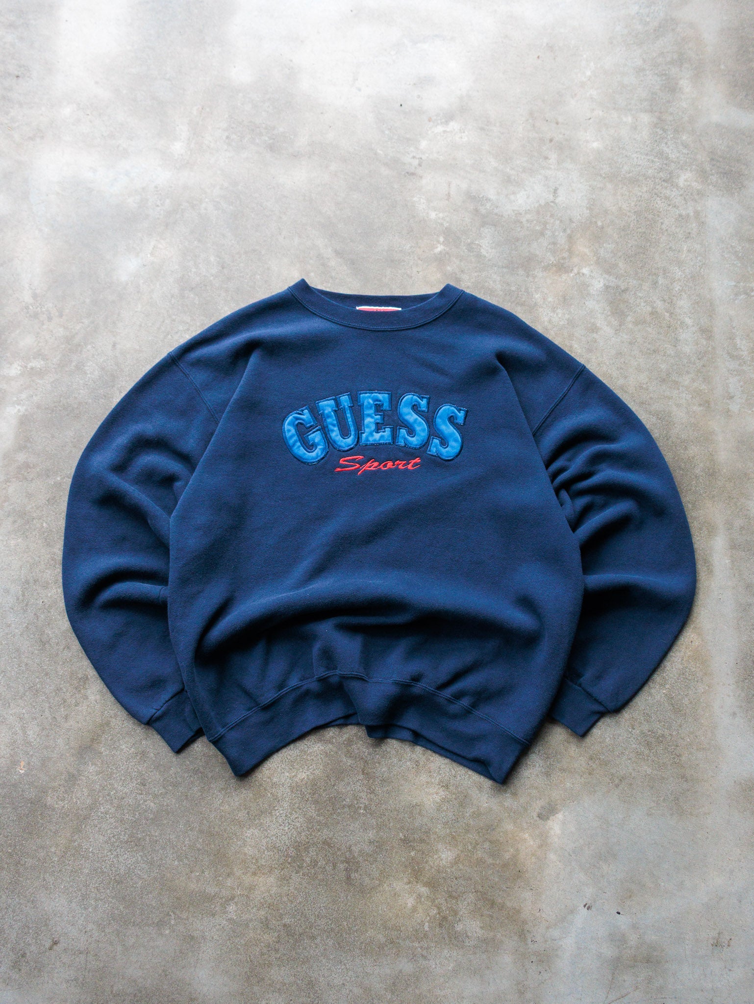 Vintage 90s Navy Guess Sport Sweatshirt (L)