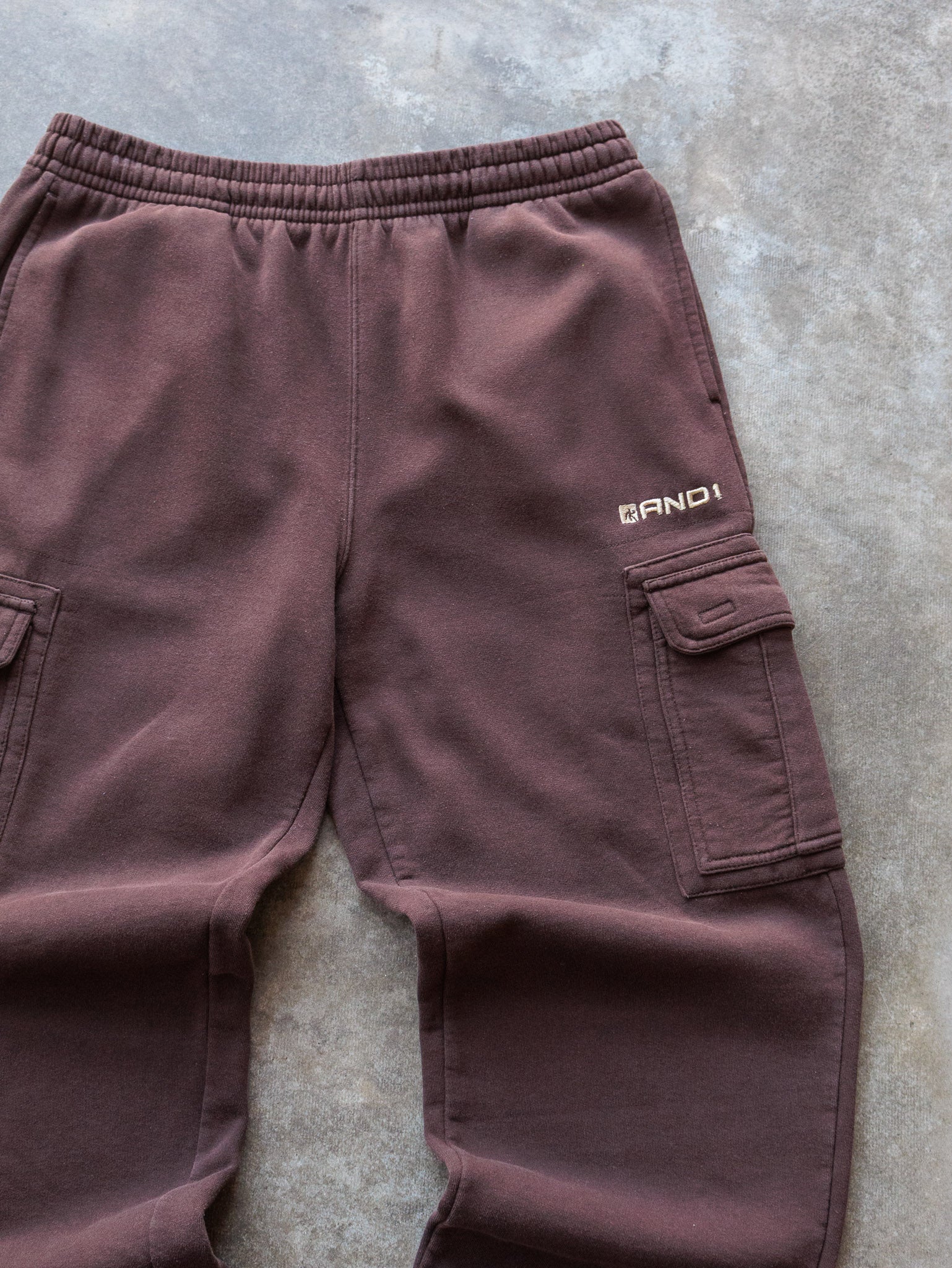 Vintage 00s Brown AND1 Cargo Sweatpants (L)