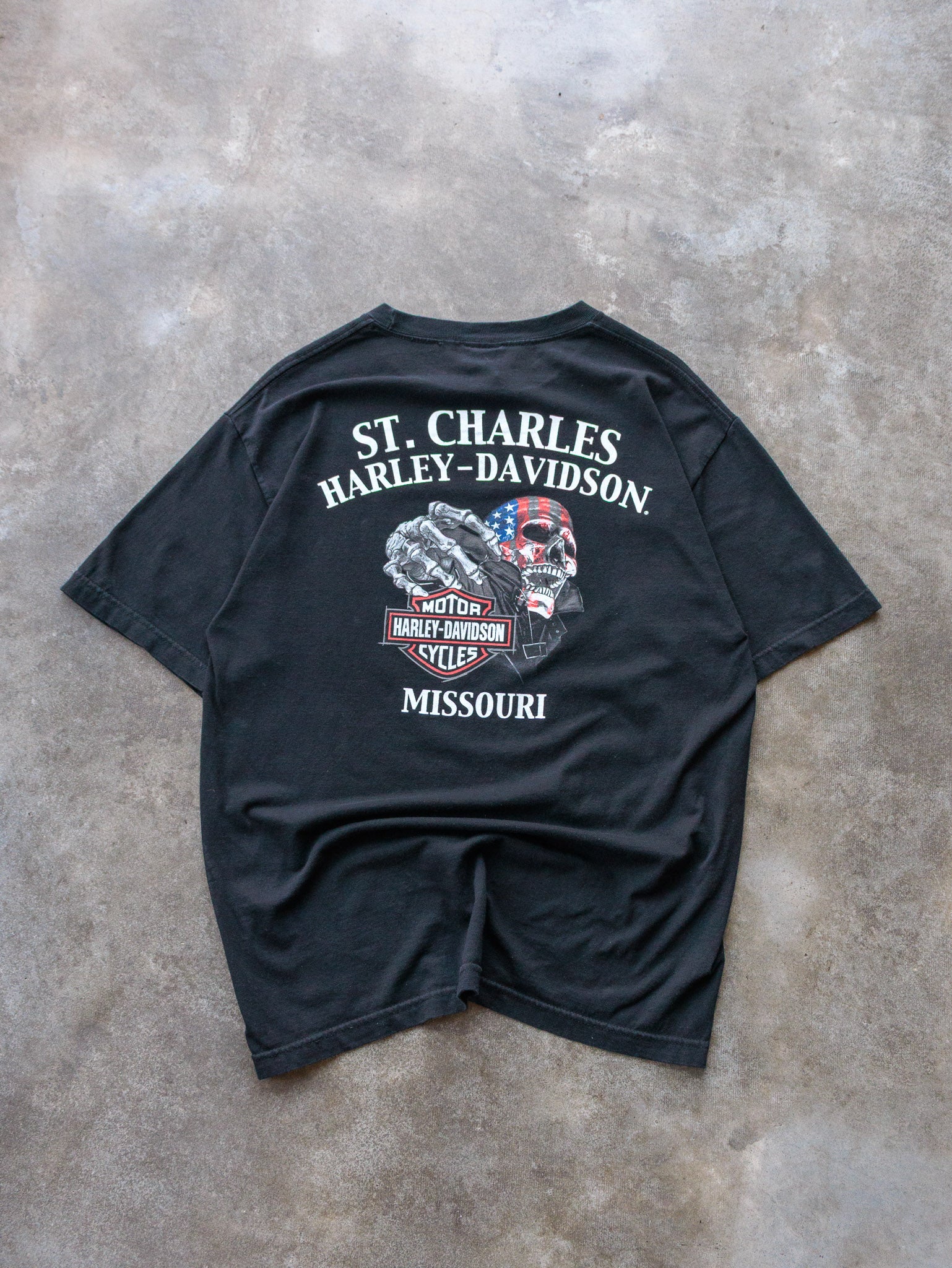 2018 Black Harley-Davidson St. Charles Missouri Tee (L)