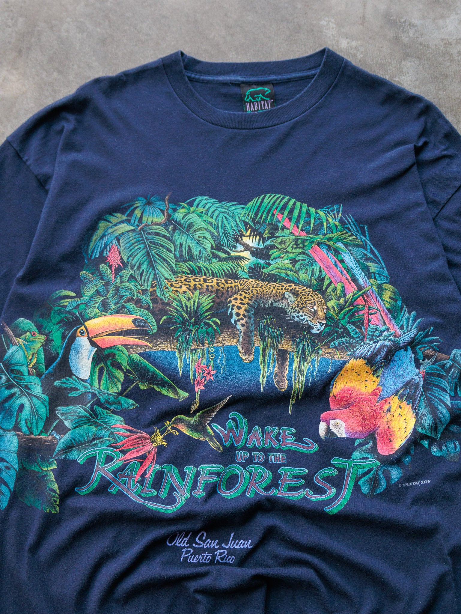Vintage 90s "Wake Up To The Rainforest" Puerto Rico Tee (XL)