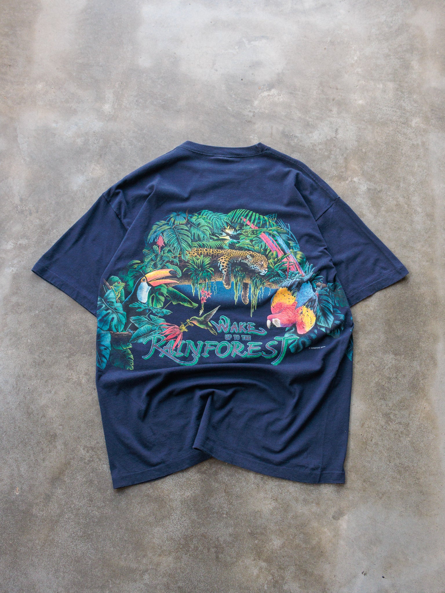 Vintage 90s "Wake Up To The Rainforest" Puerto Rico Tee (XL)