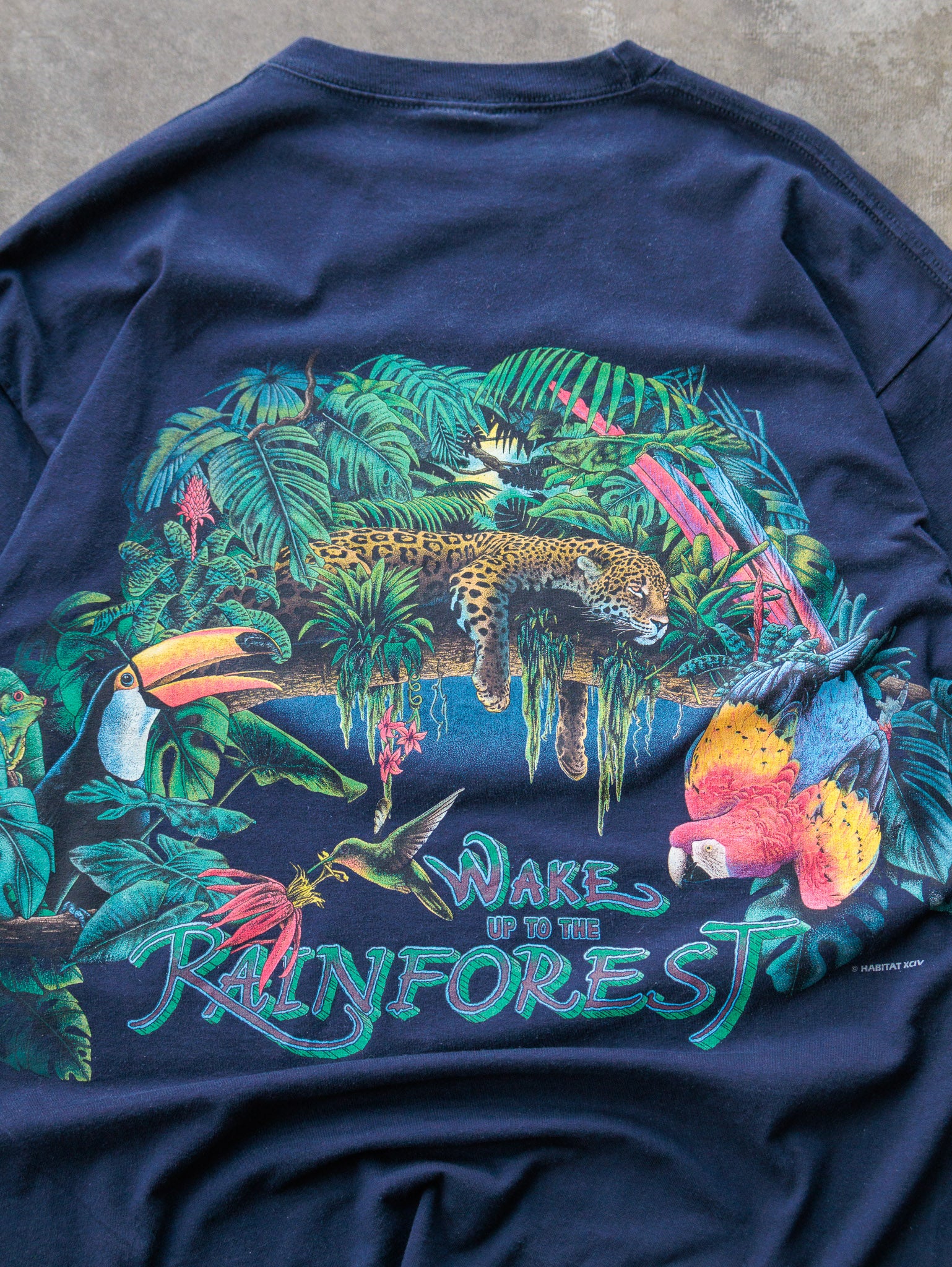Vintage 90s "Wake Up To The Rainforest" Puerto Rico Tee (XL)