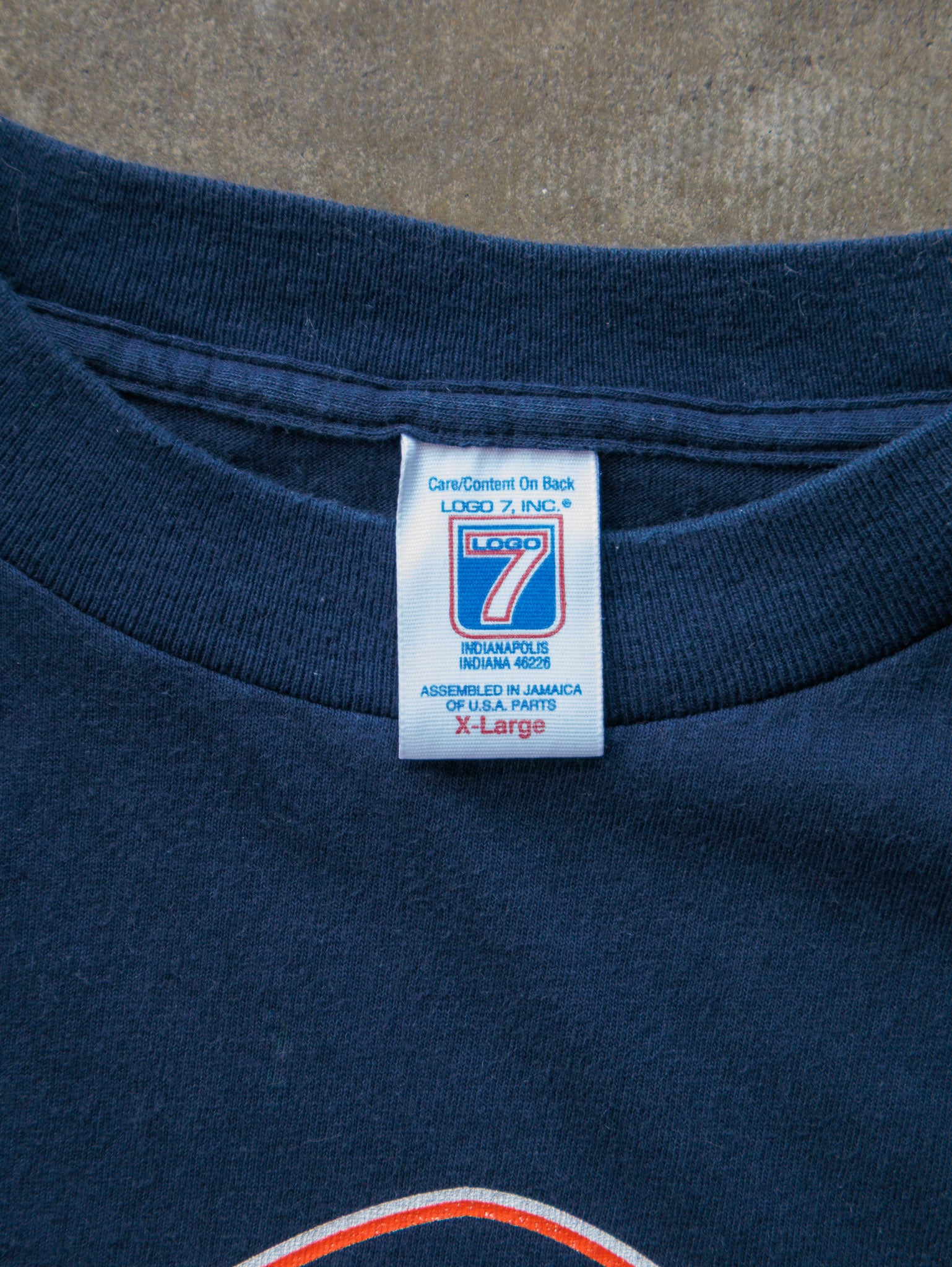 Vintage 1998 Navy Denver Broncos Super Bowl Champs Tee (XL)