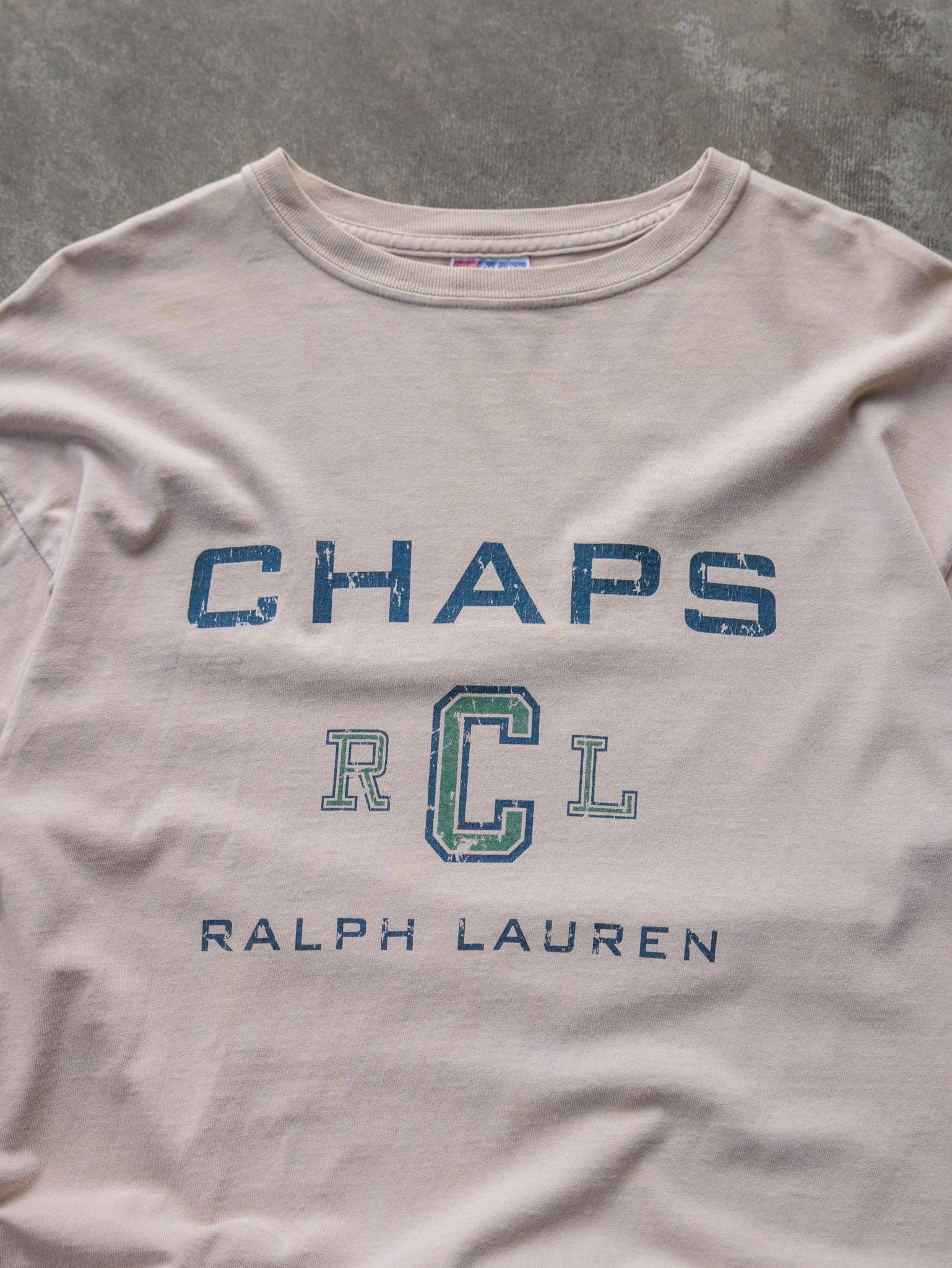 Vintage 90s Beige Chaps Ralph Lauren Long Sleeve (M)