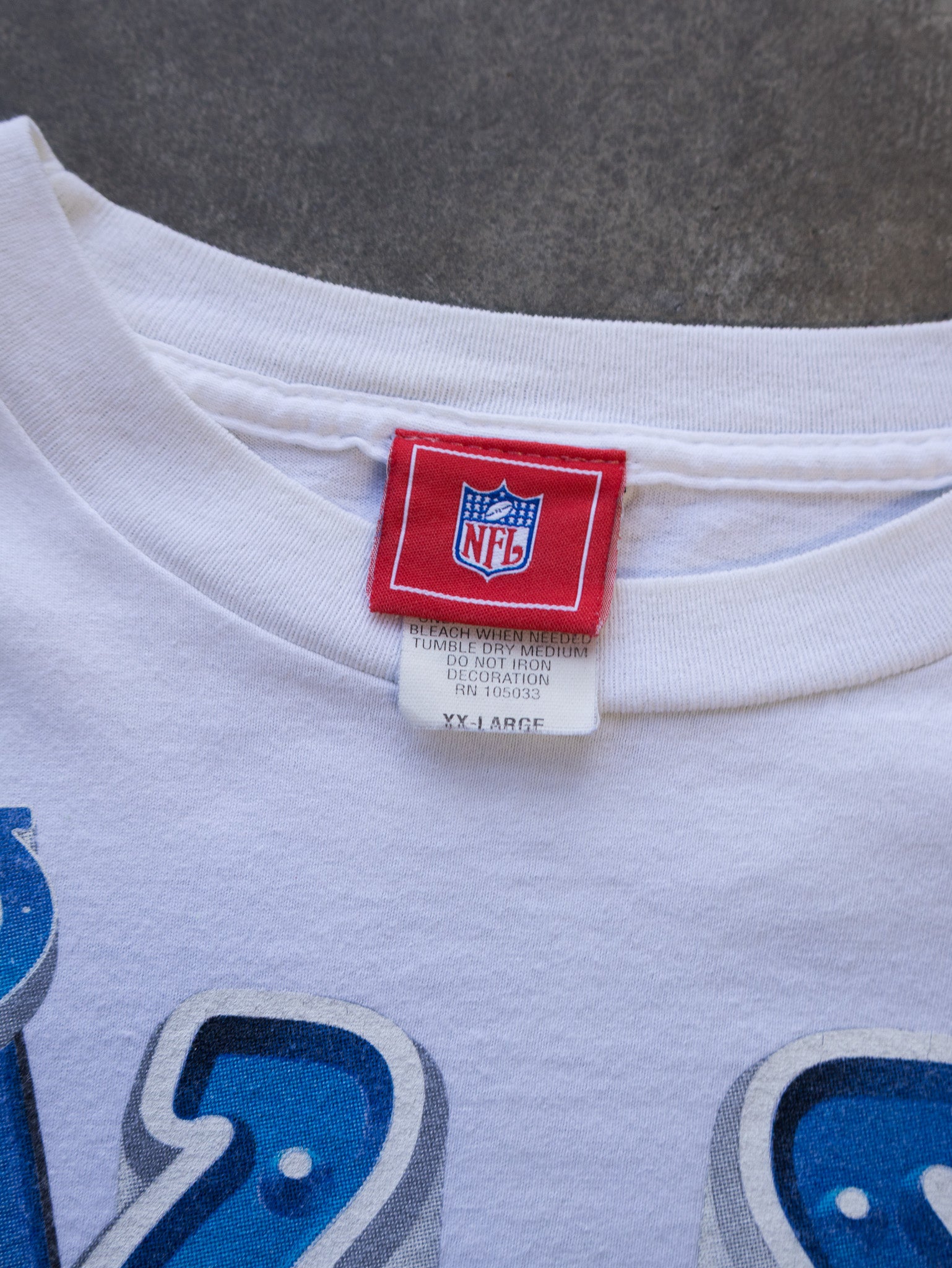 Vintage Blue Tie-Dye Indianapolis Colts Tee (2XL)