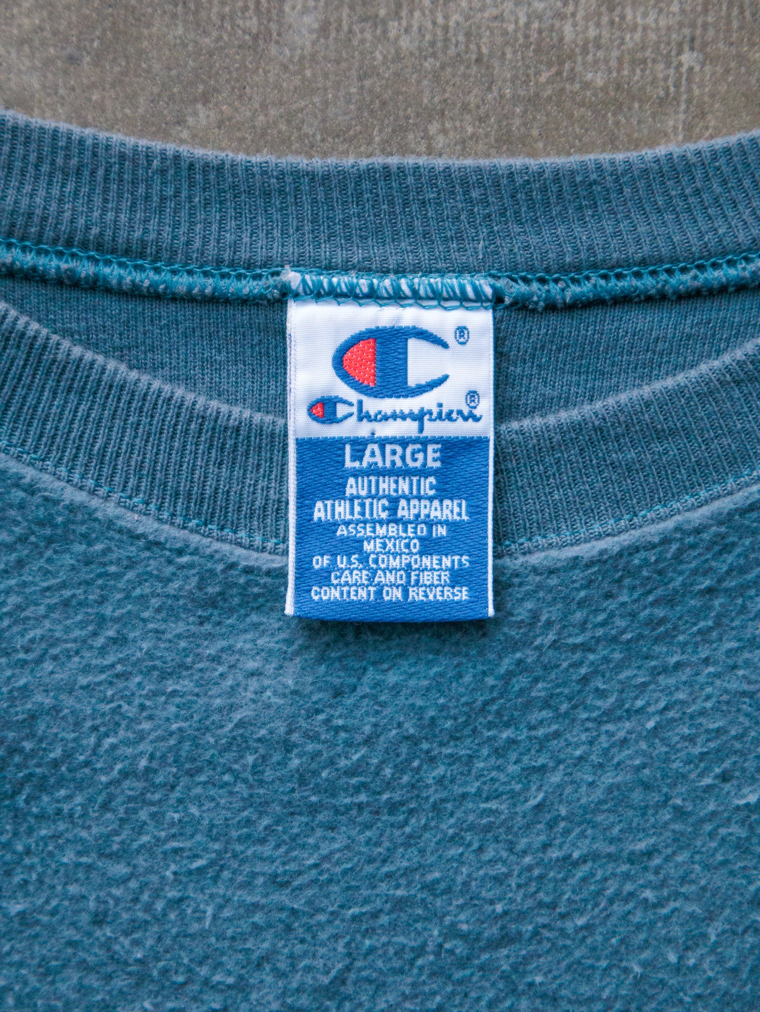 Vintage 00s Teal Champion Sweatshirt (L)