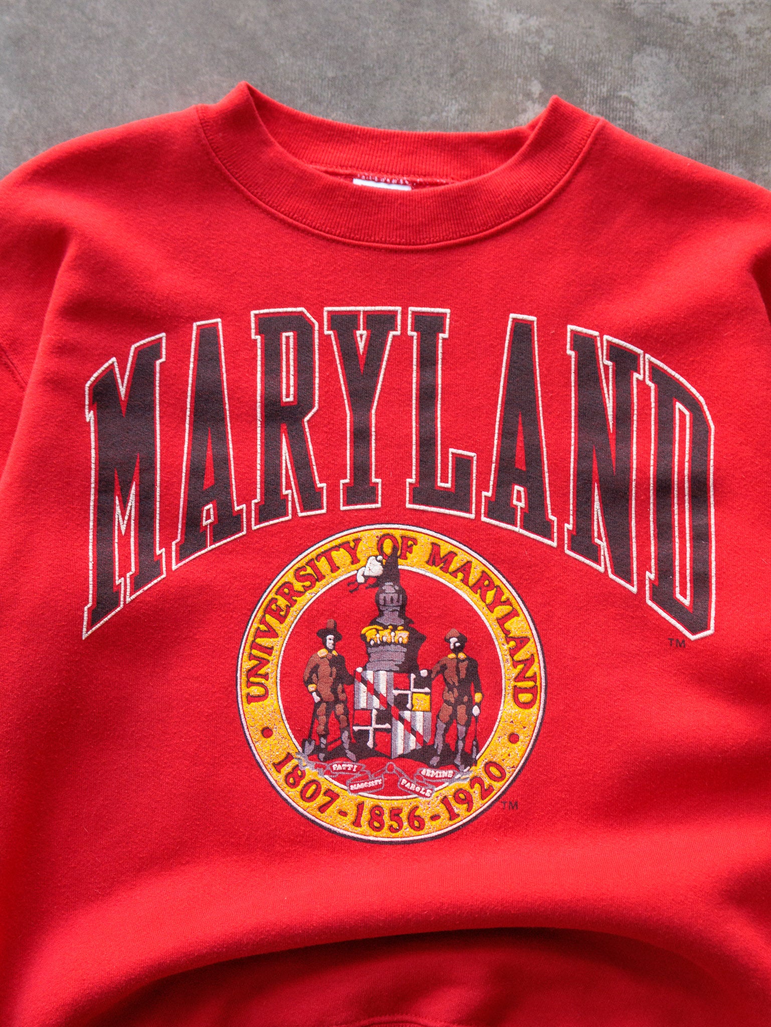 Vintage 90s Red University of Maryland Sweatshirt (L)