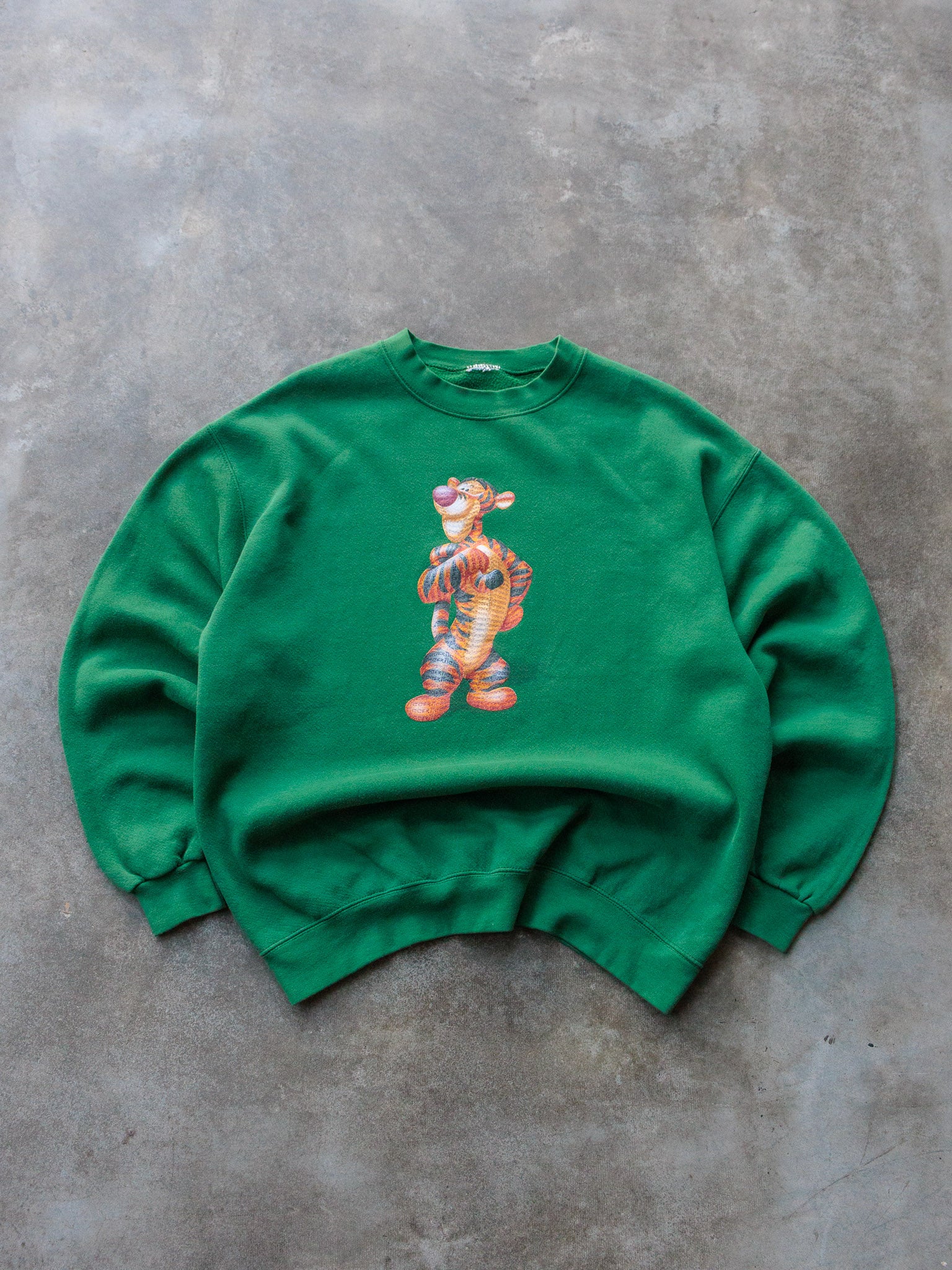 Vintage Green Tigger Sweatshirt (L)