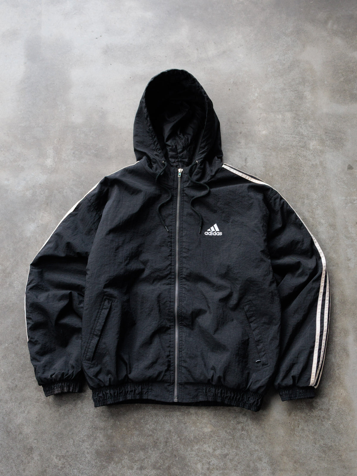 Vintage 90s Black Adidas Jacket (M)