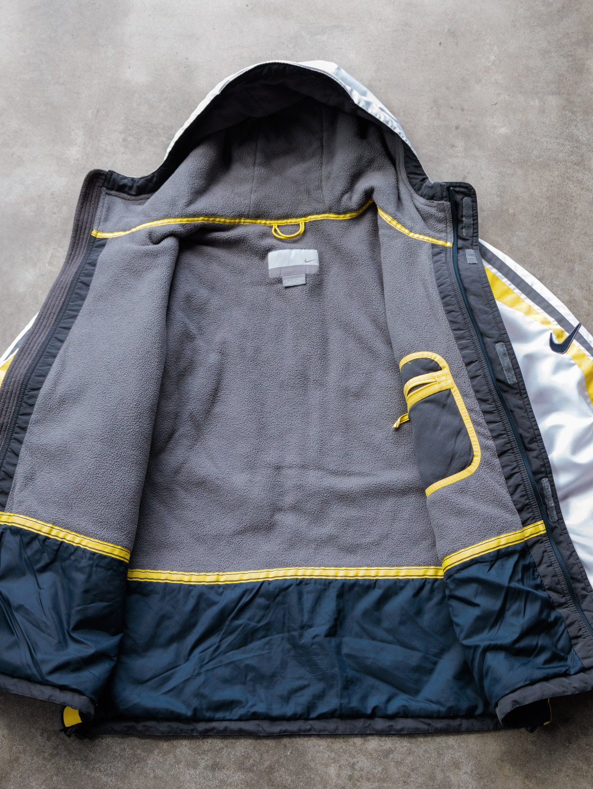 Vintage 90s White Nike Colourblock Jacket (M)