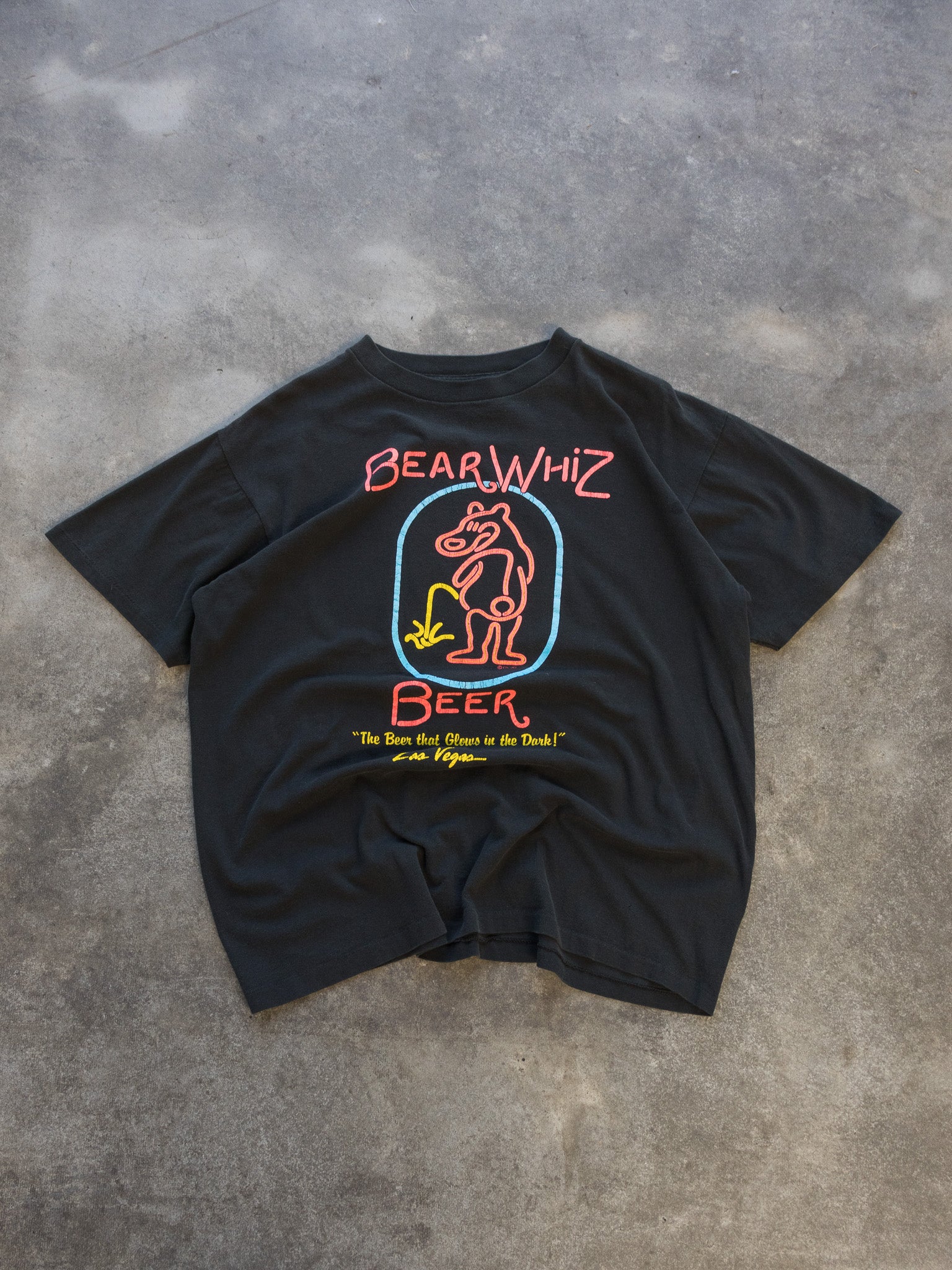 Vintage 1988 Bear Whiz Beer Tee (XL)