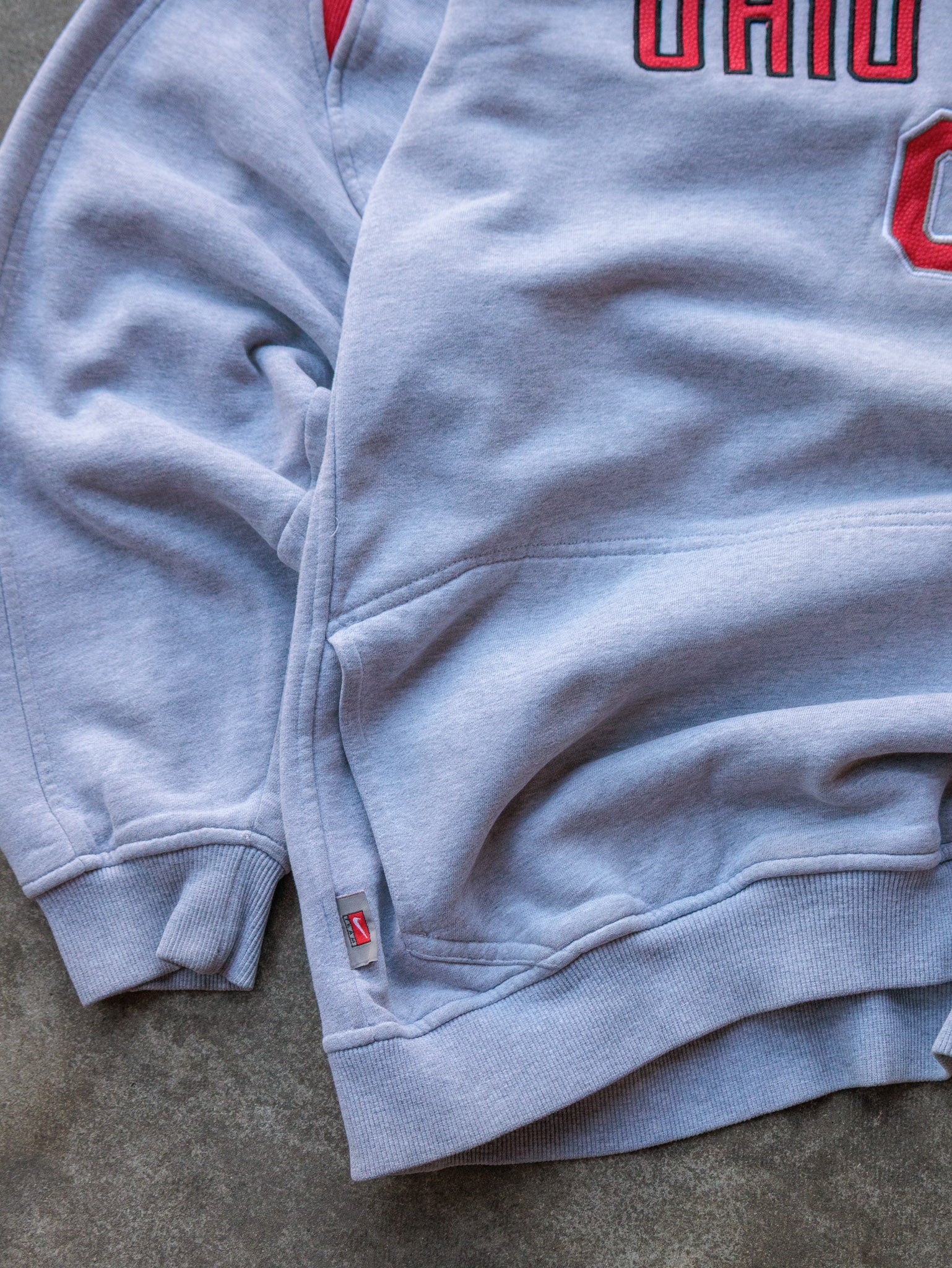 Vintage 00s Grey Nike Ohio State Hoodie (XL)