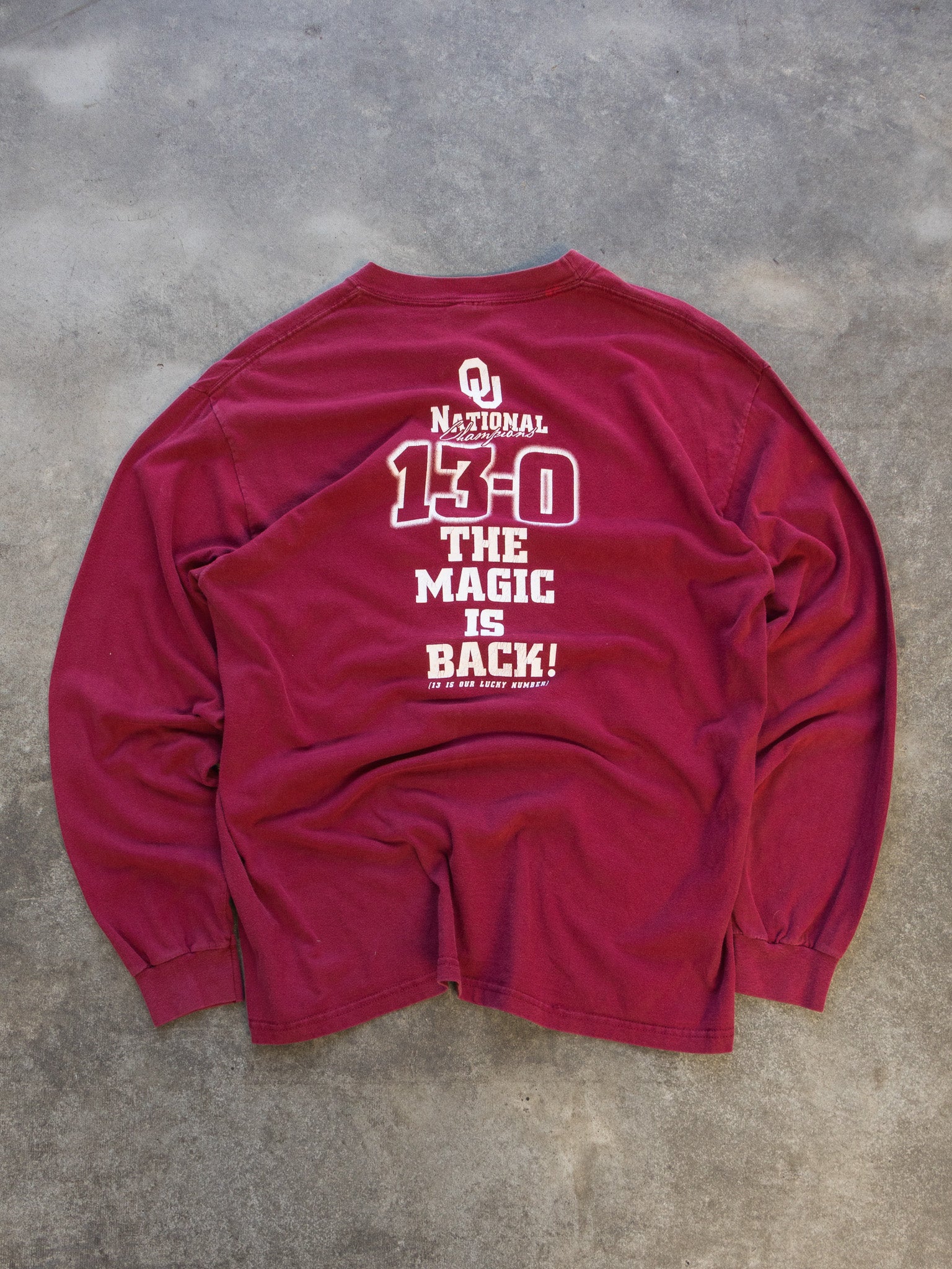 Vintage 2000 Oklahoma Sooners Long Sleeve (L)