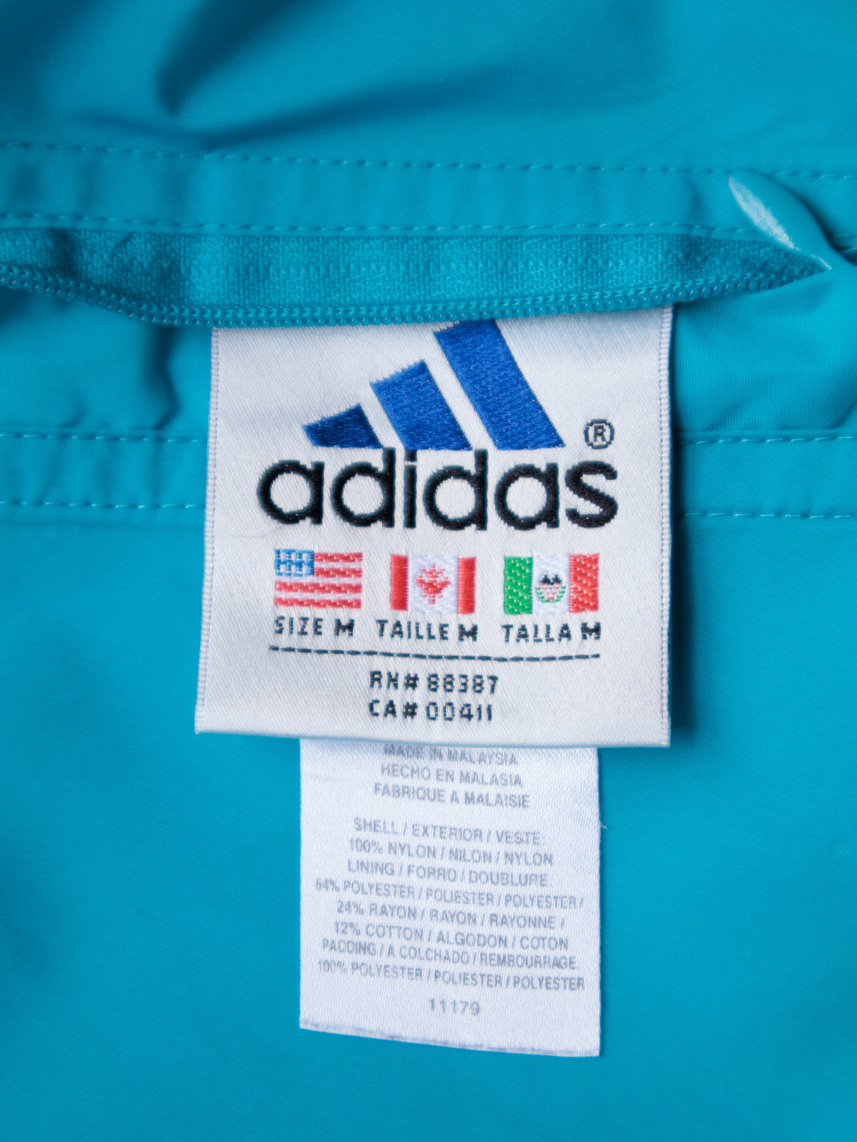 Vintage 00s Blue Adidas Reversible Puffer Jacket (M)
