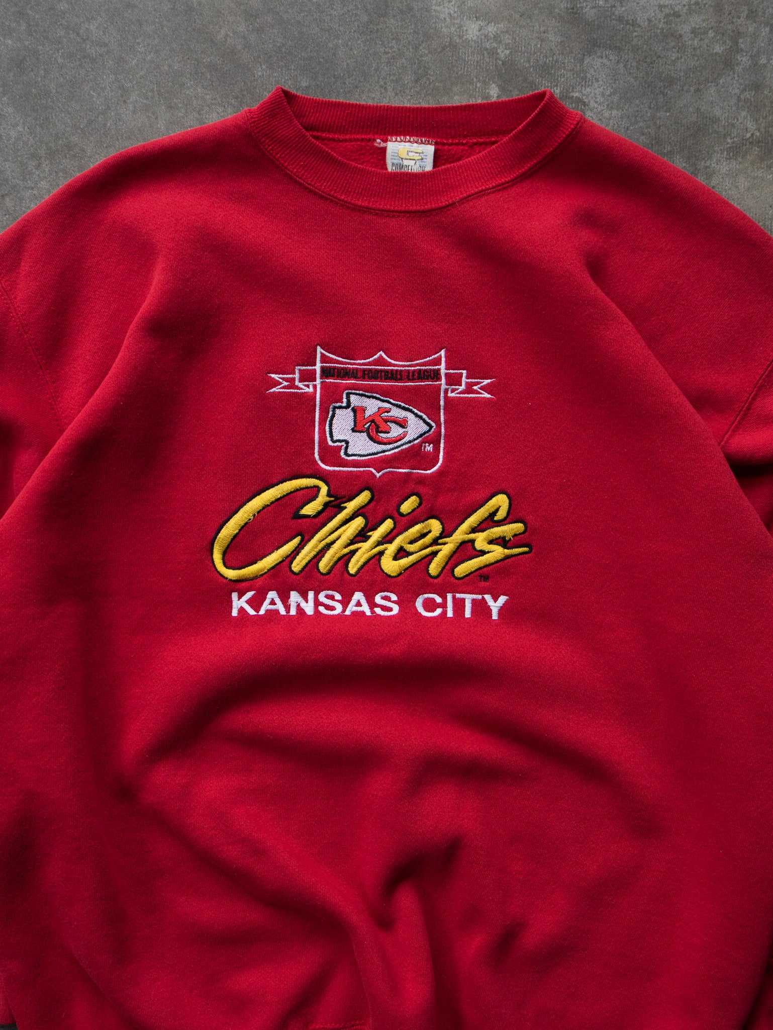 Vintage 90s Red Kansas City Chiefs Sweatshirt (XL)
