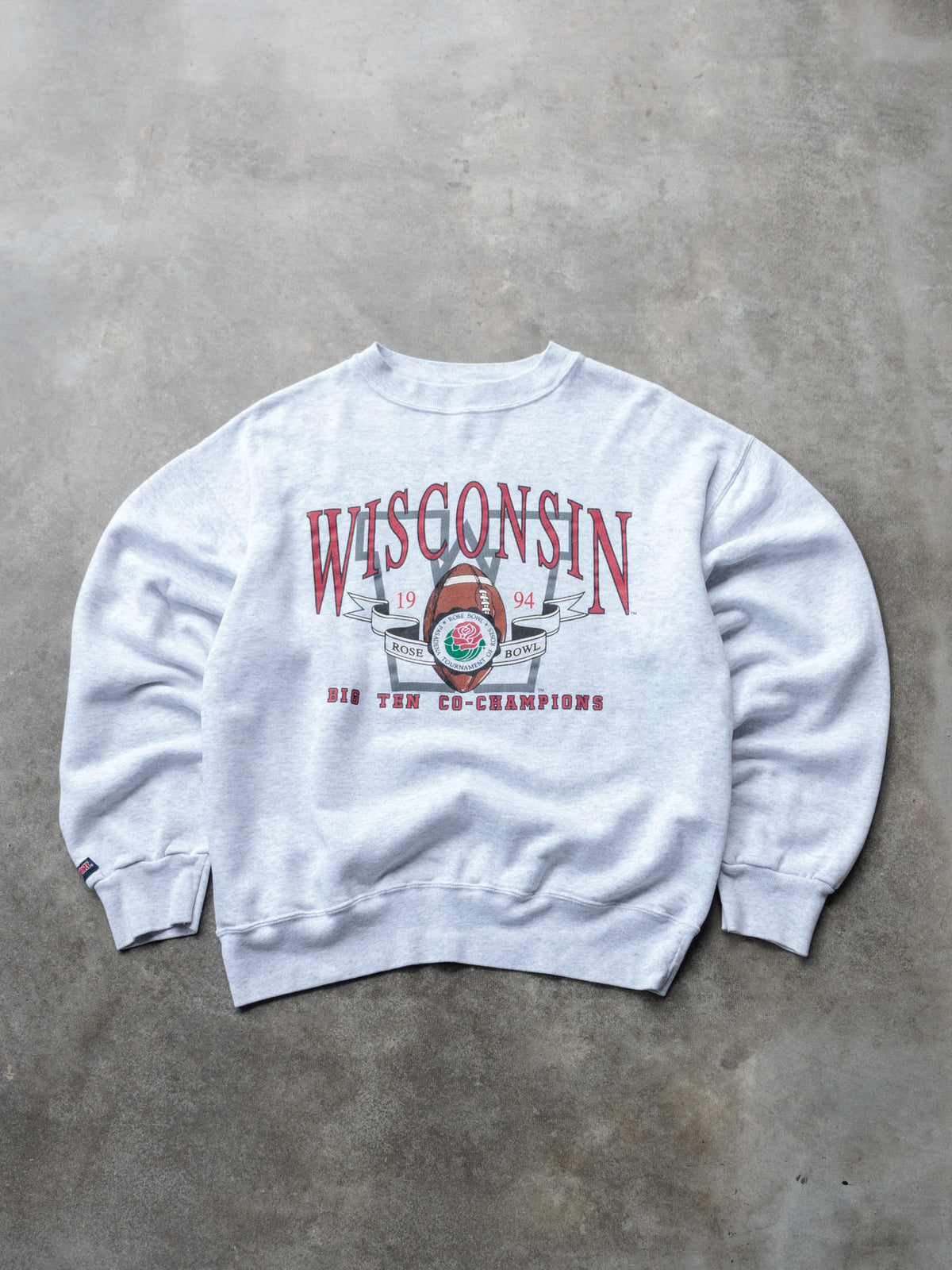 Vintage 1994 Grey Wisconsin Jansport Sweatshirt (L)