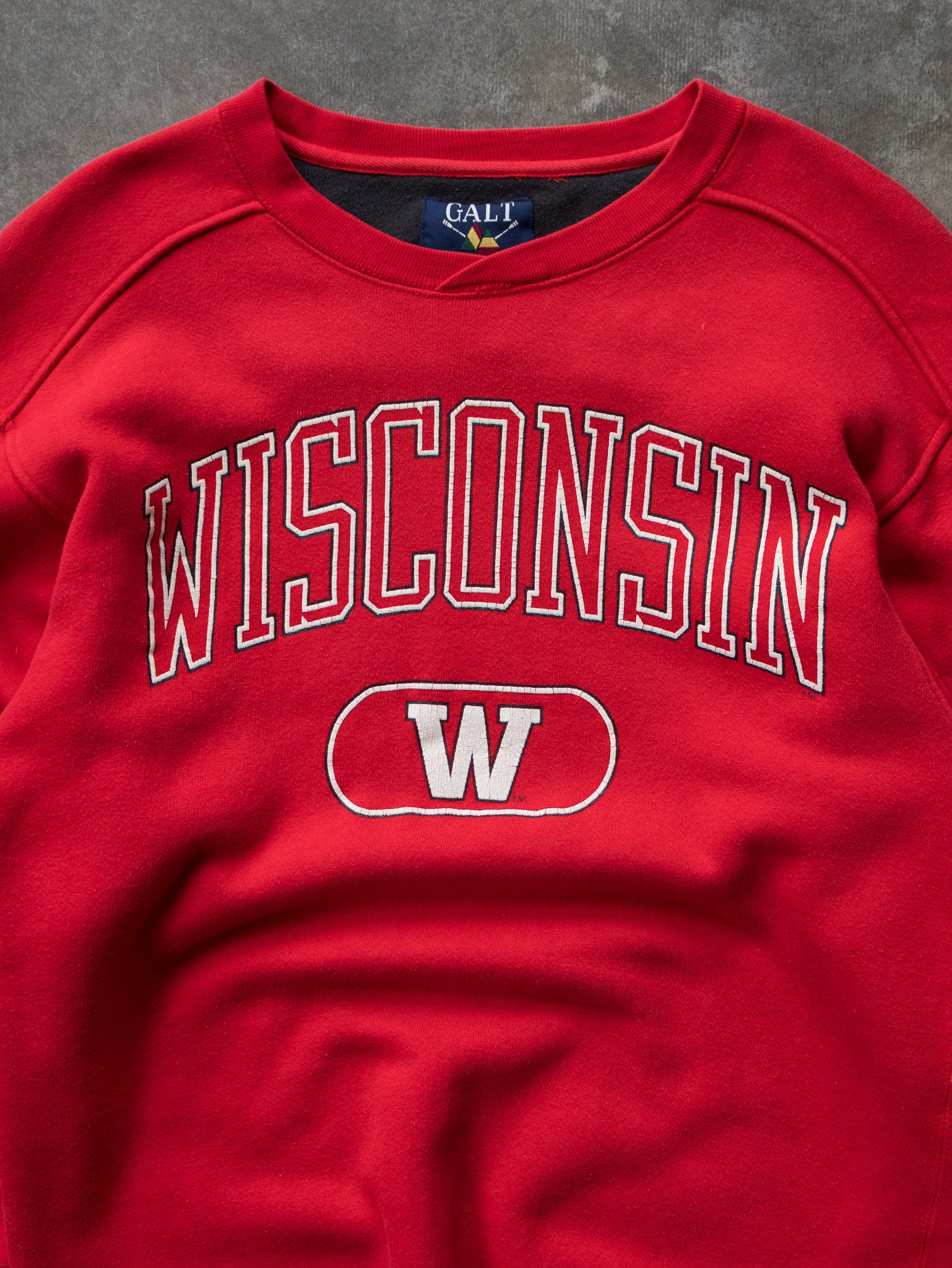 Vintage Red Wisconsin Sweatshirt (S)