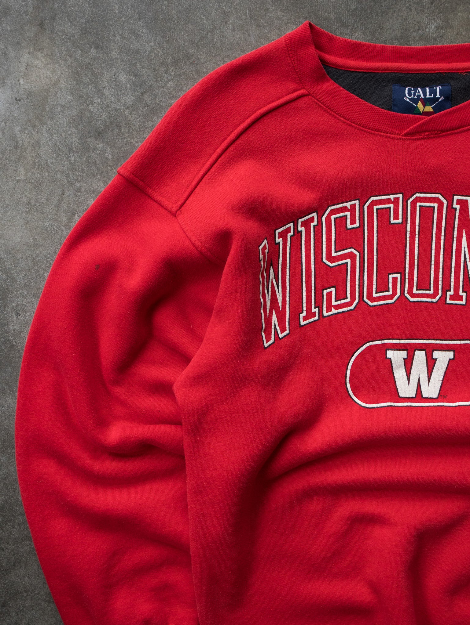 Vintage Red Wisconsin Sweatshirt (S)