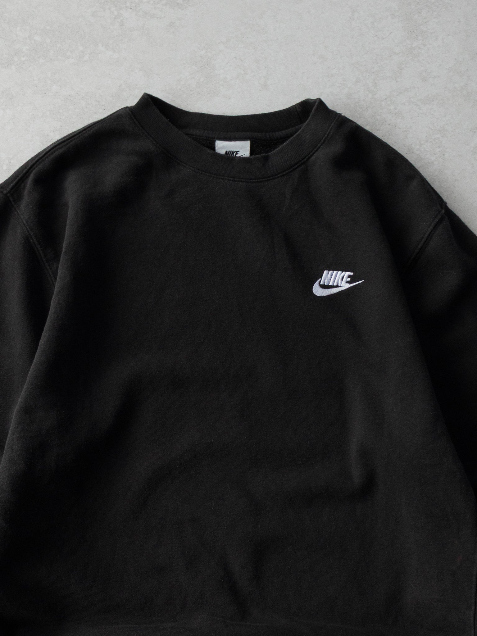 Vintage Nike Logo Black Sweatshirt (L)