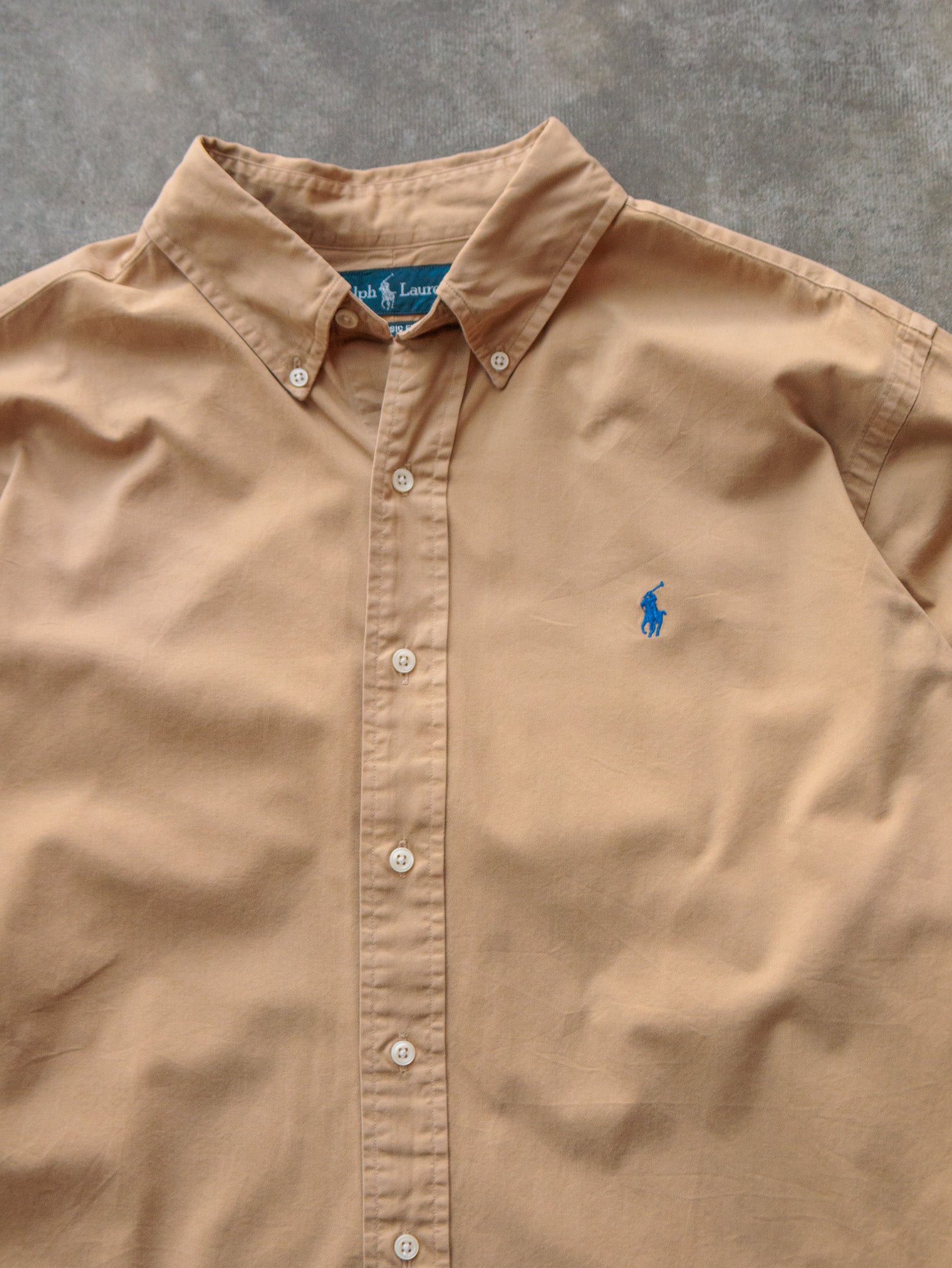 Vintage 00s Beige Ralph Lauren Shirt (XL)