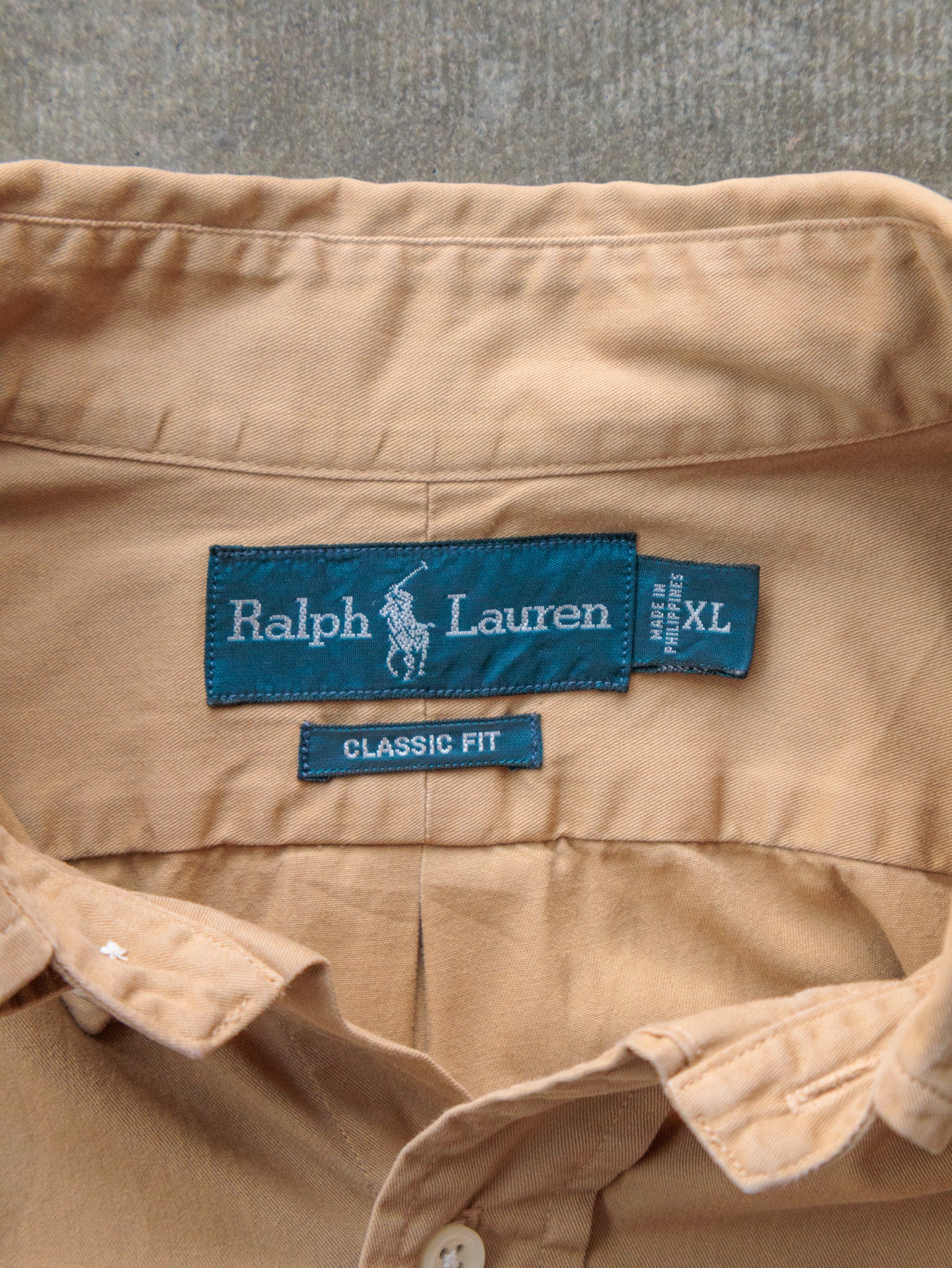 Vintage 00s Beige Ralph Lauren Shirt (XL)
