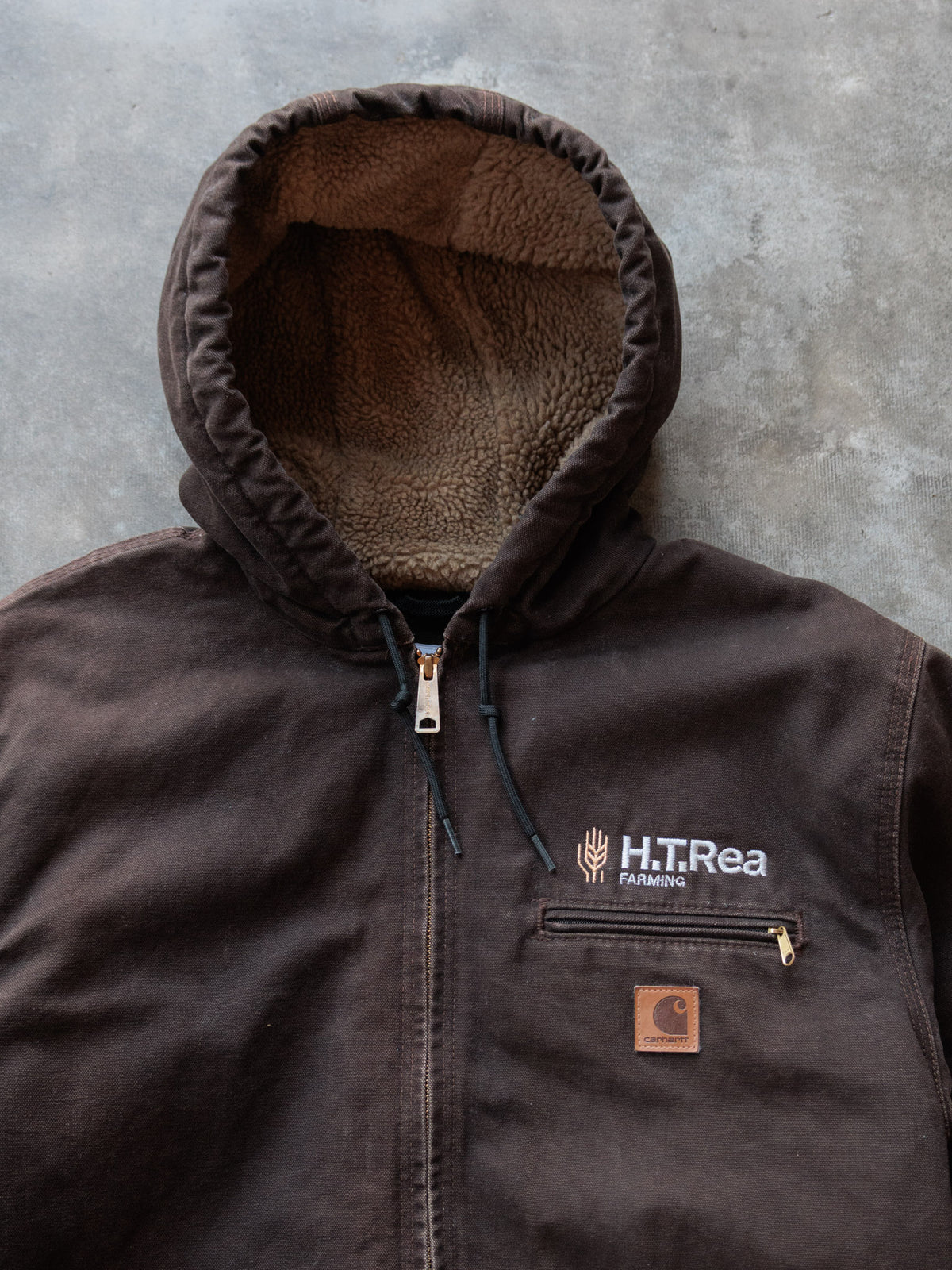Vintage Carhartt J141 DKB 'Dark Brown' Sierra Jacket (L)