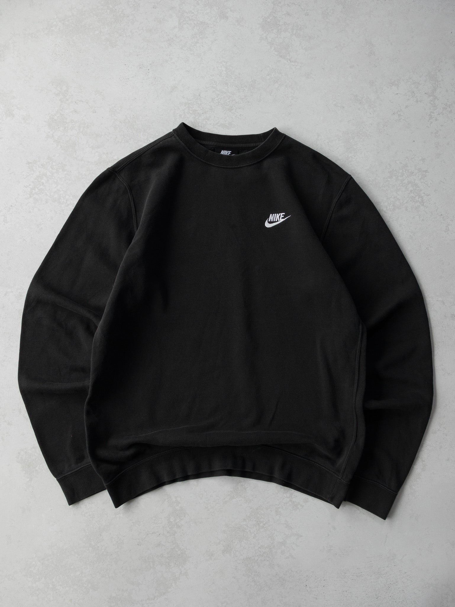 Vintage Nike Logo Black Sweatshirt (M)