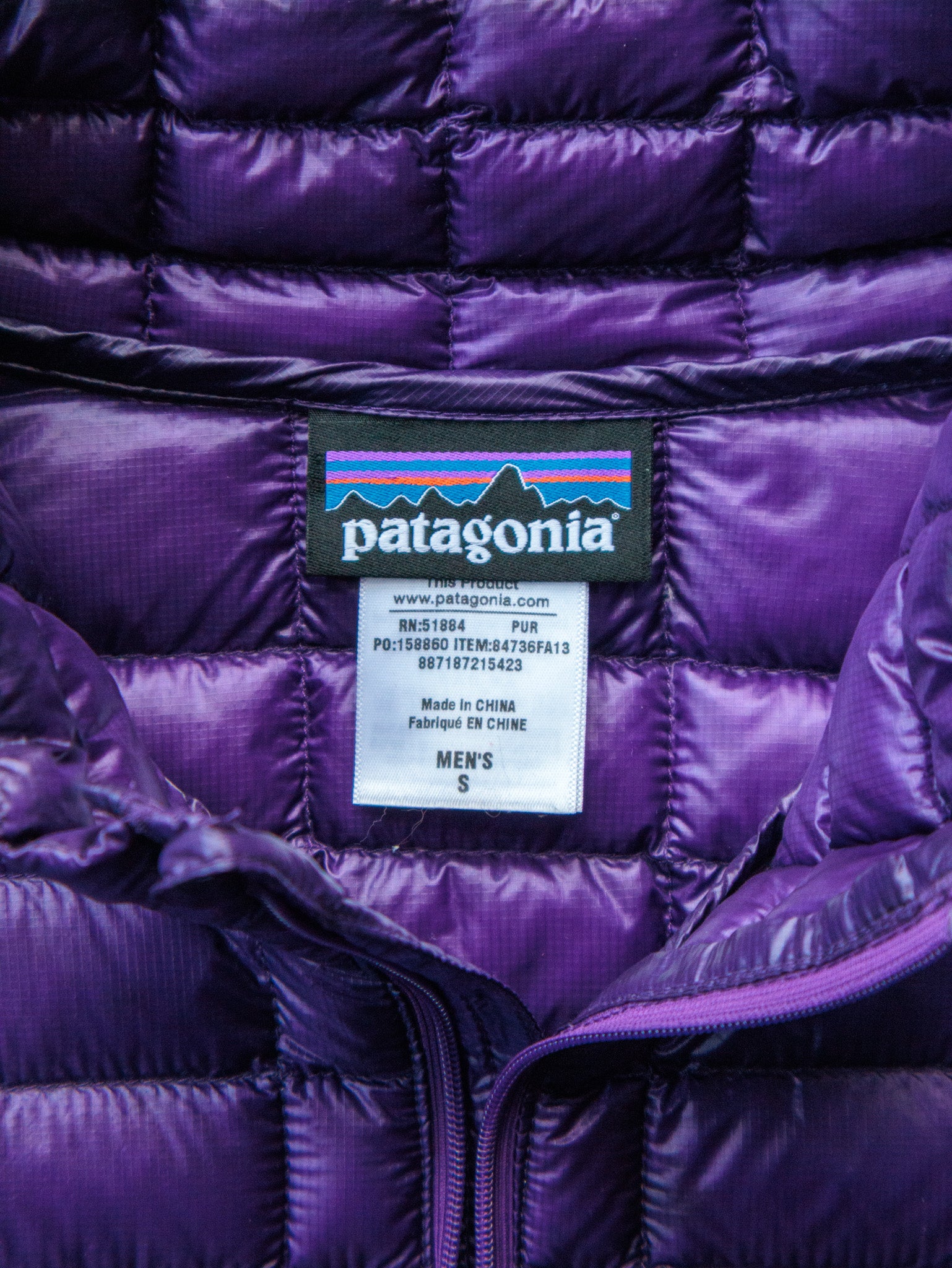 Vintage Purple Patagonia Ultra Light Puffer Jacket (S)