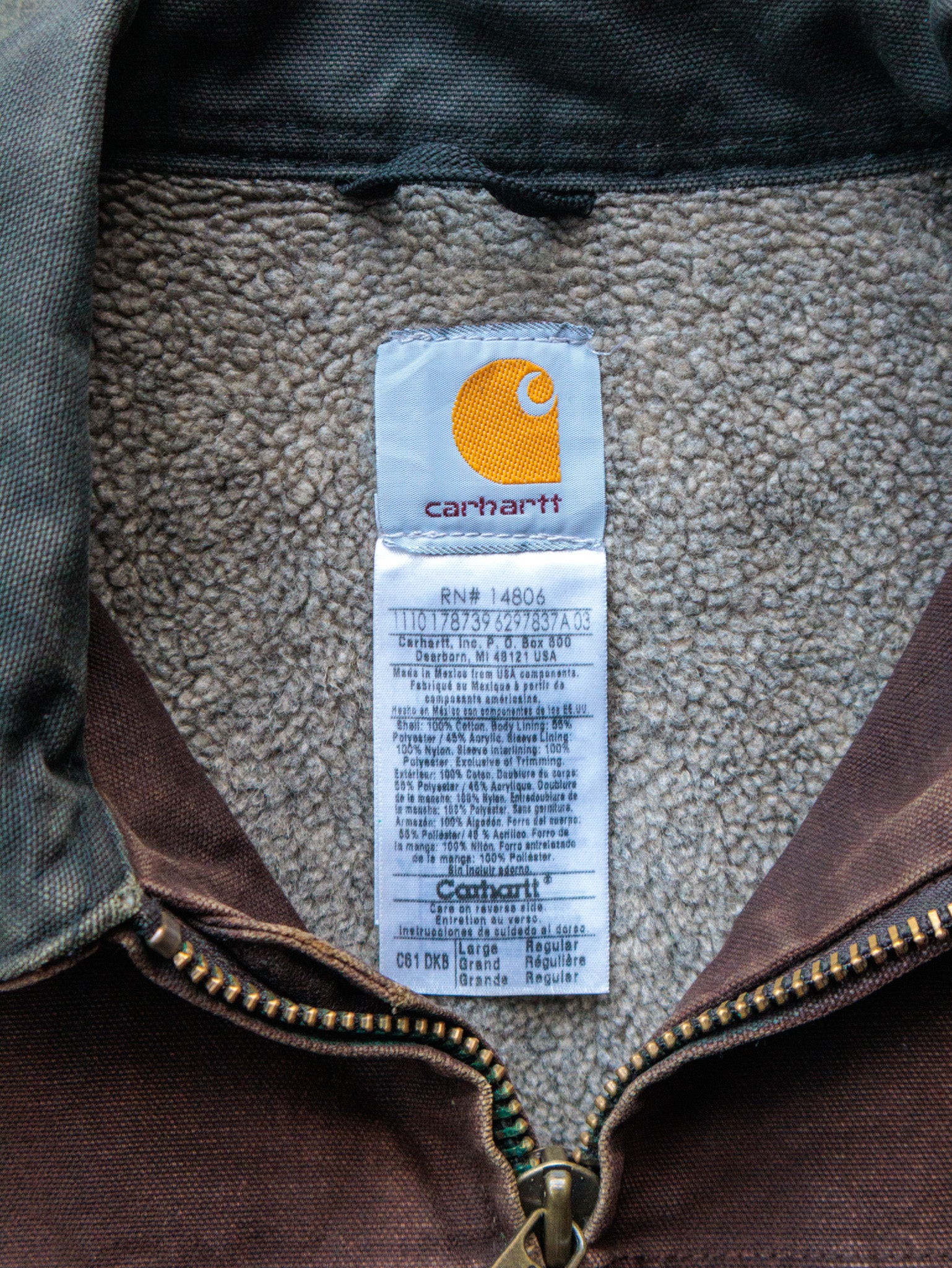 Vintage 00s Brown Carhartt Sandstone Ridge Coat Jacket (L)