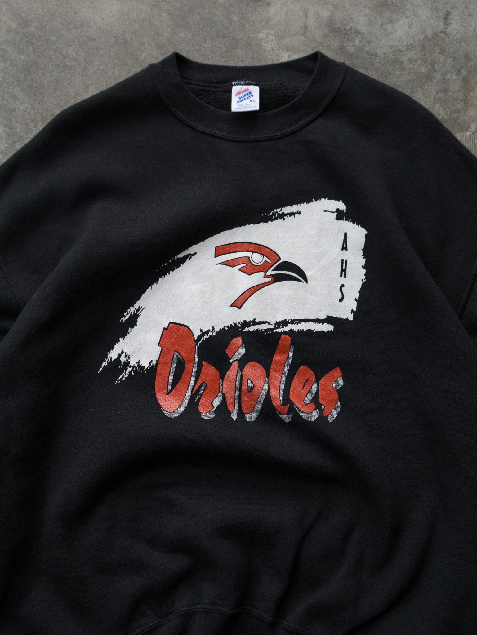 Vintage 90s Black Orioles AHS Sweatshirt (XL)