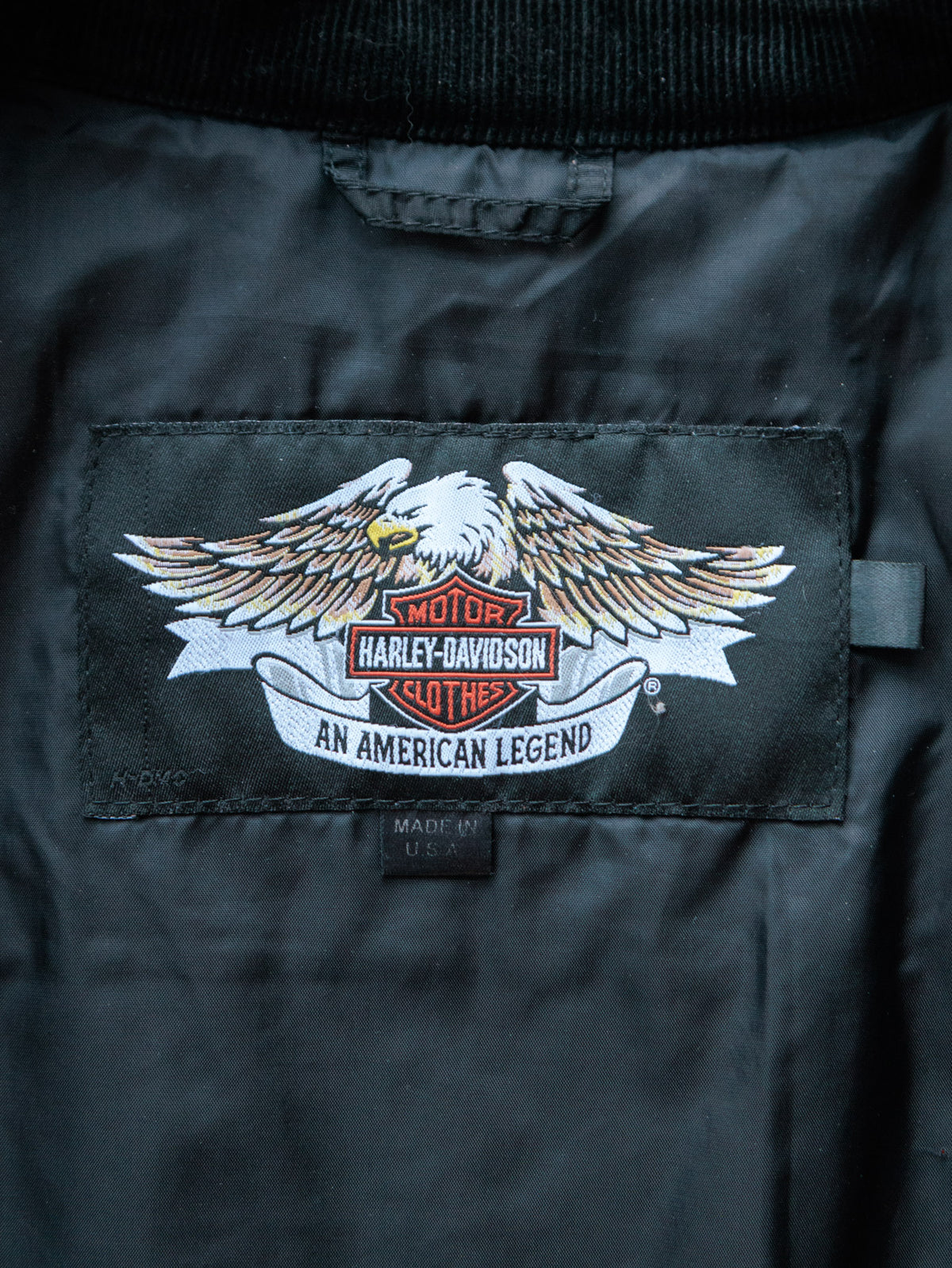 Vintage 90s Black Harley-Davidson Racing Jacket (M)