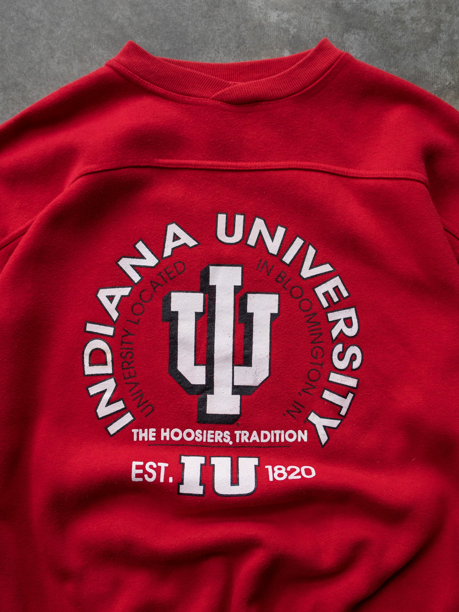 Vintage 00s Red Indiana University Hoosiers Sweatshirt (L)