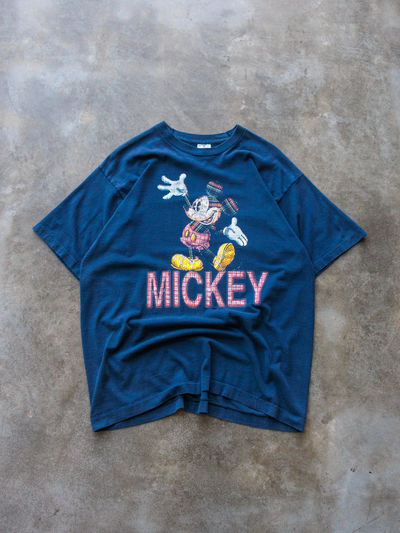 Vintage 90s Navy Mickey Tee (XL)