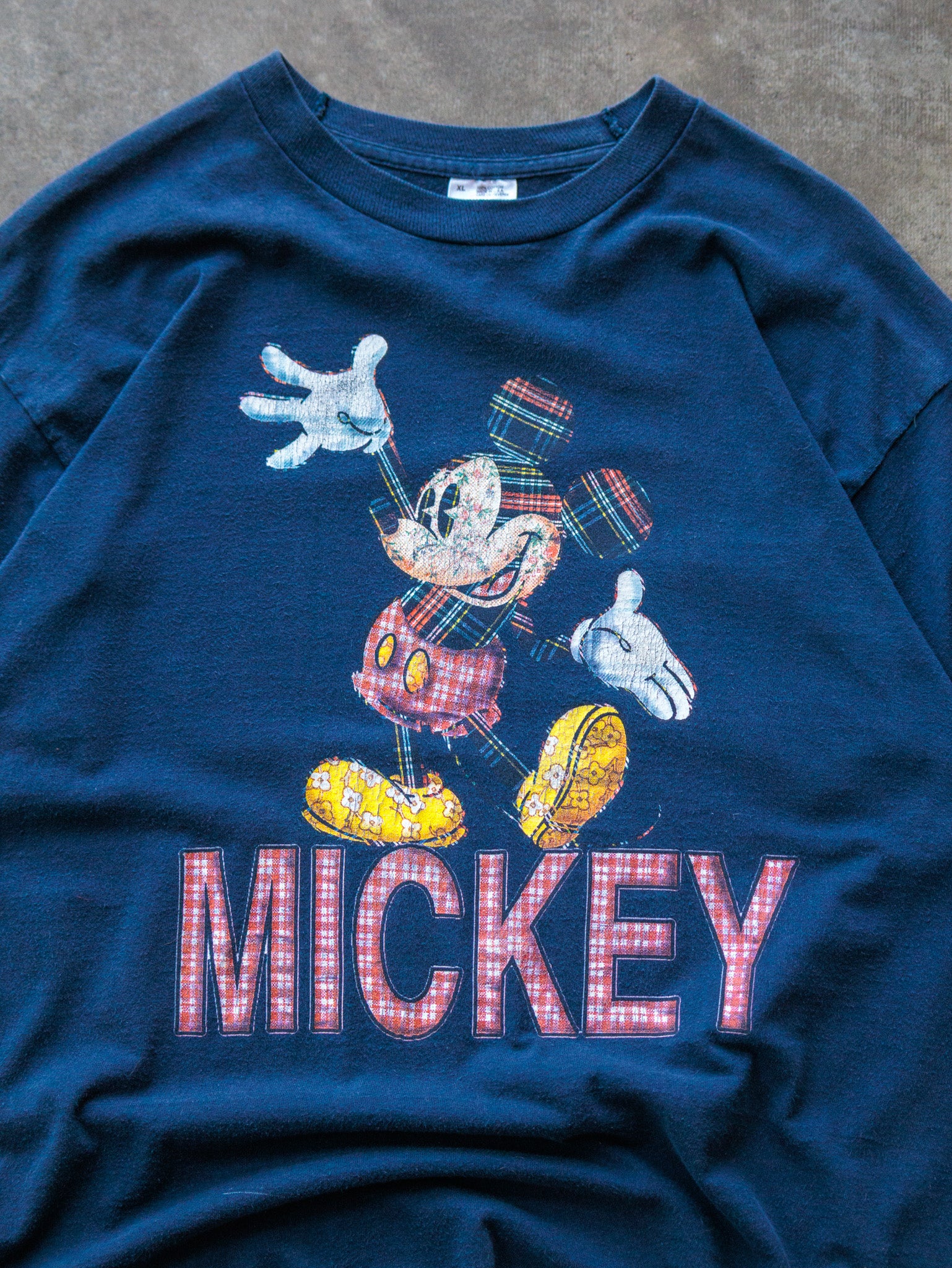 Vintage 90s Navy Mickey Tee (XL)