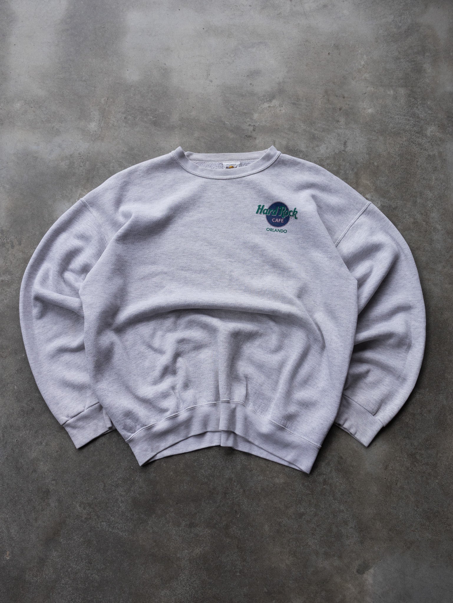 Vintage 90s Grey Hard Rock Cafe Orlando Sweatshirt (XL)