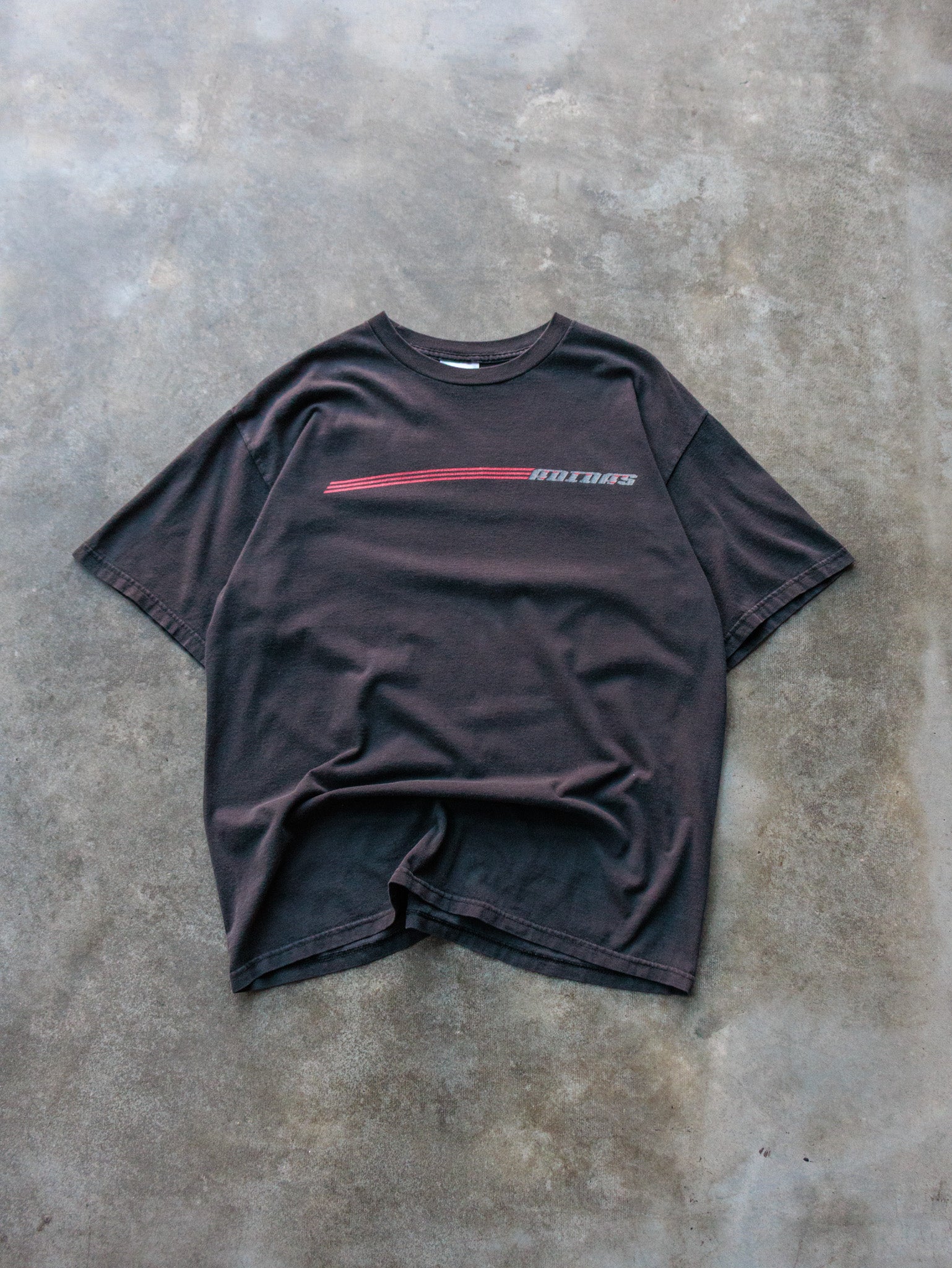 Vintage 00s Faded Black Adidas Graphic Tee (M)