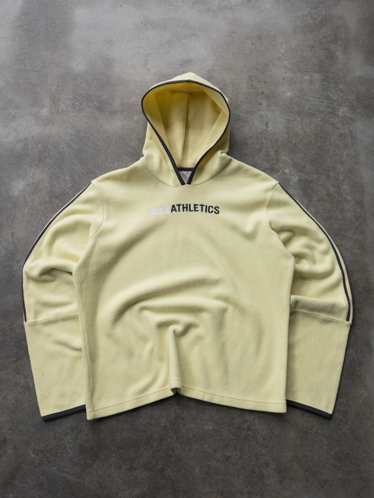 vintage yellow nike hoodie