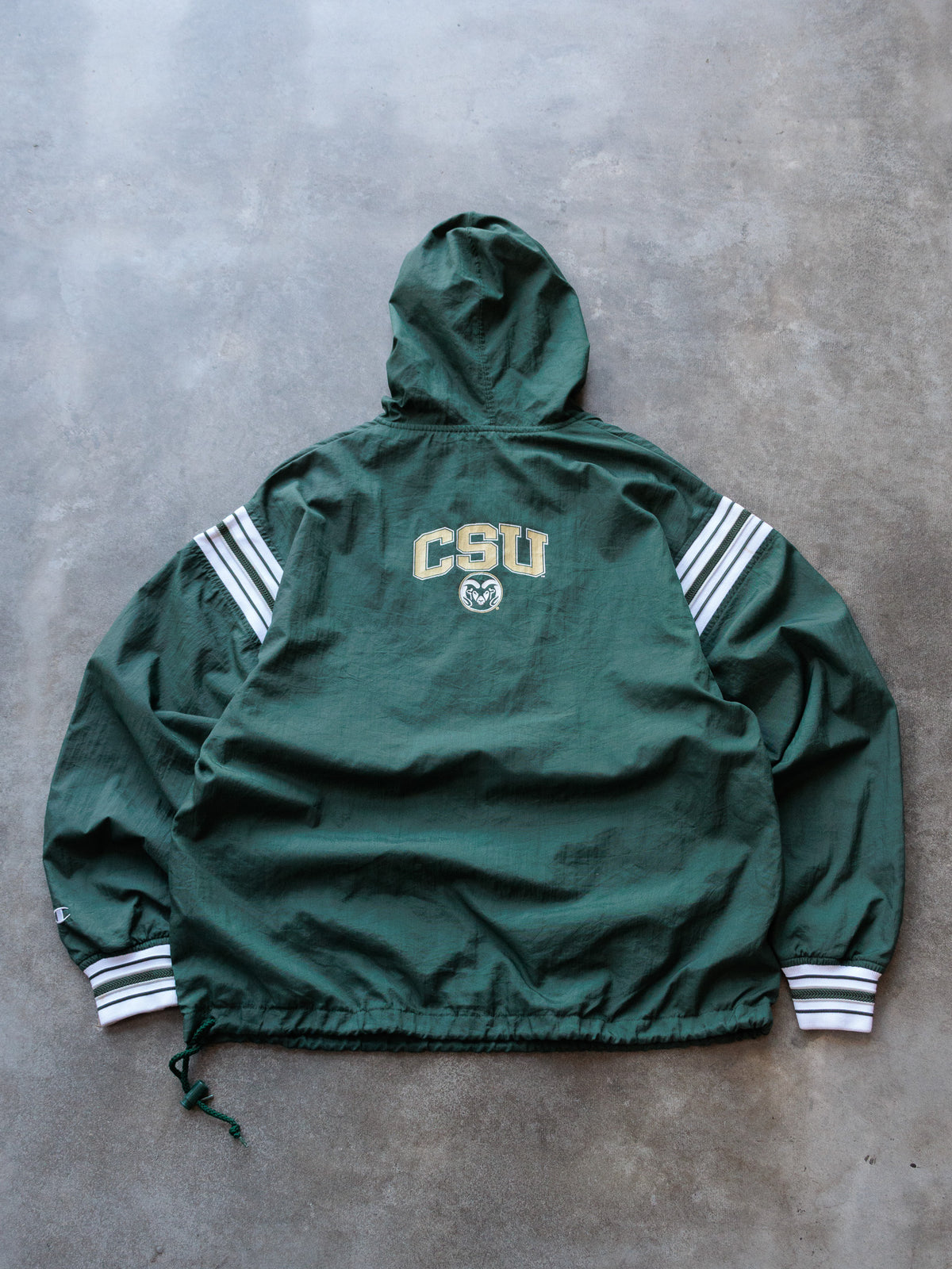 Vintage 90s Green Champion CSU Rams Windbreaker (S)