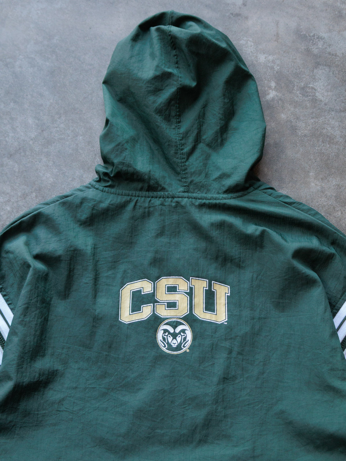 Vintage 90s Green Champion CSU Rams Windbreaker (S)