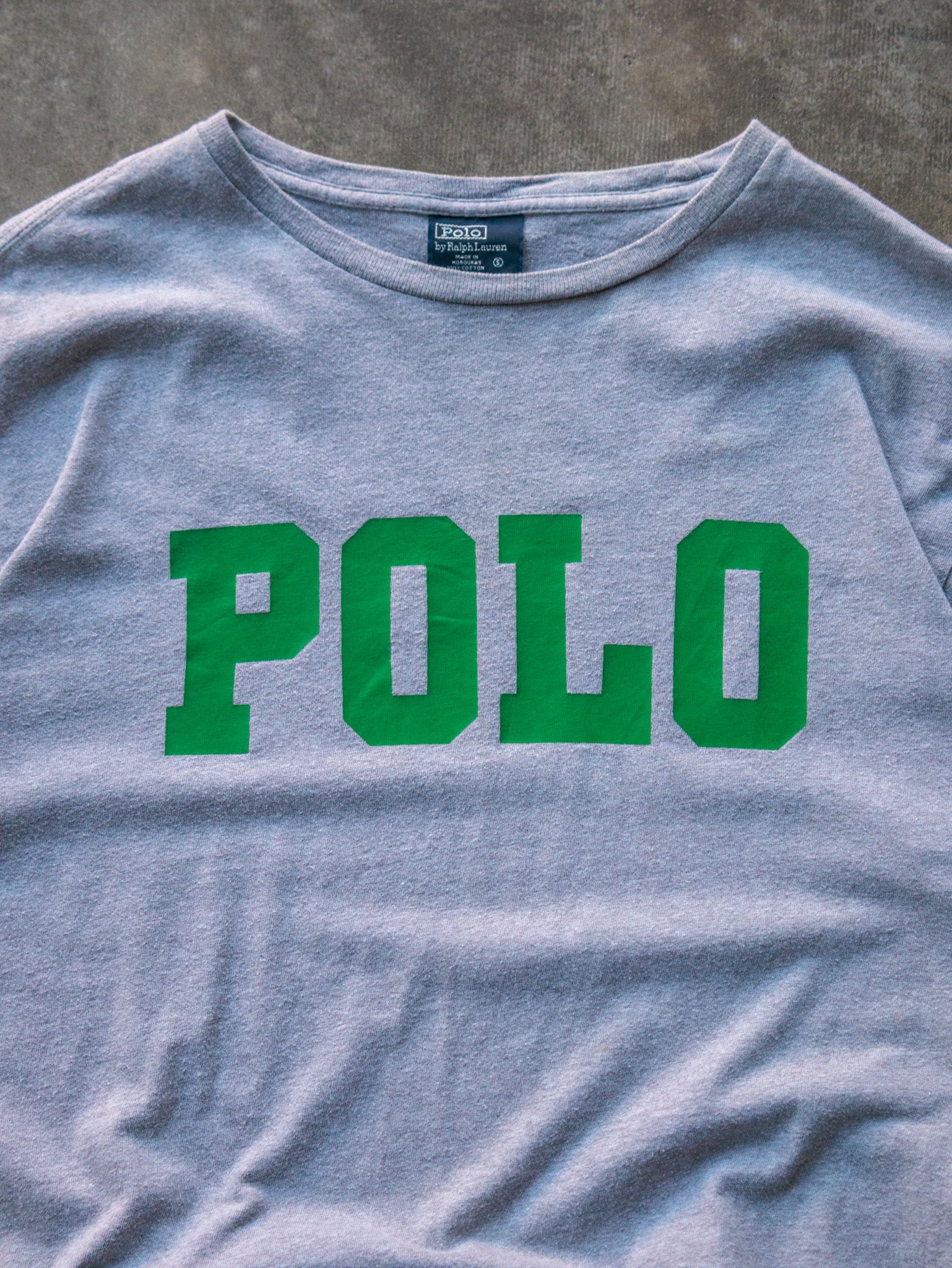 Vintage 90s Grey Polo Ralph Lauren Tee (S)