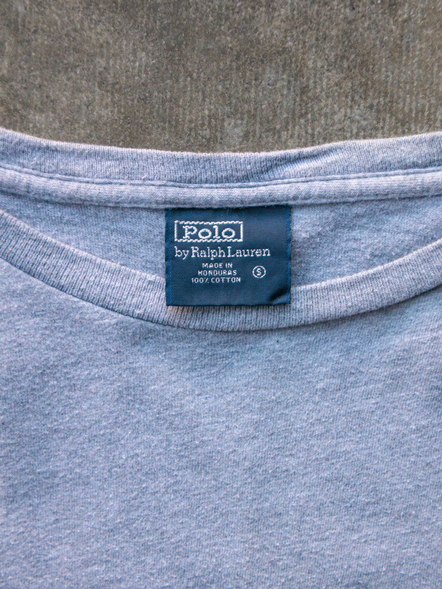 Vintage 90s Grey Polo Ralph Lauren Tee (S)