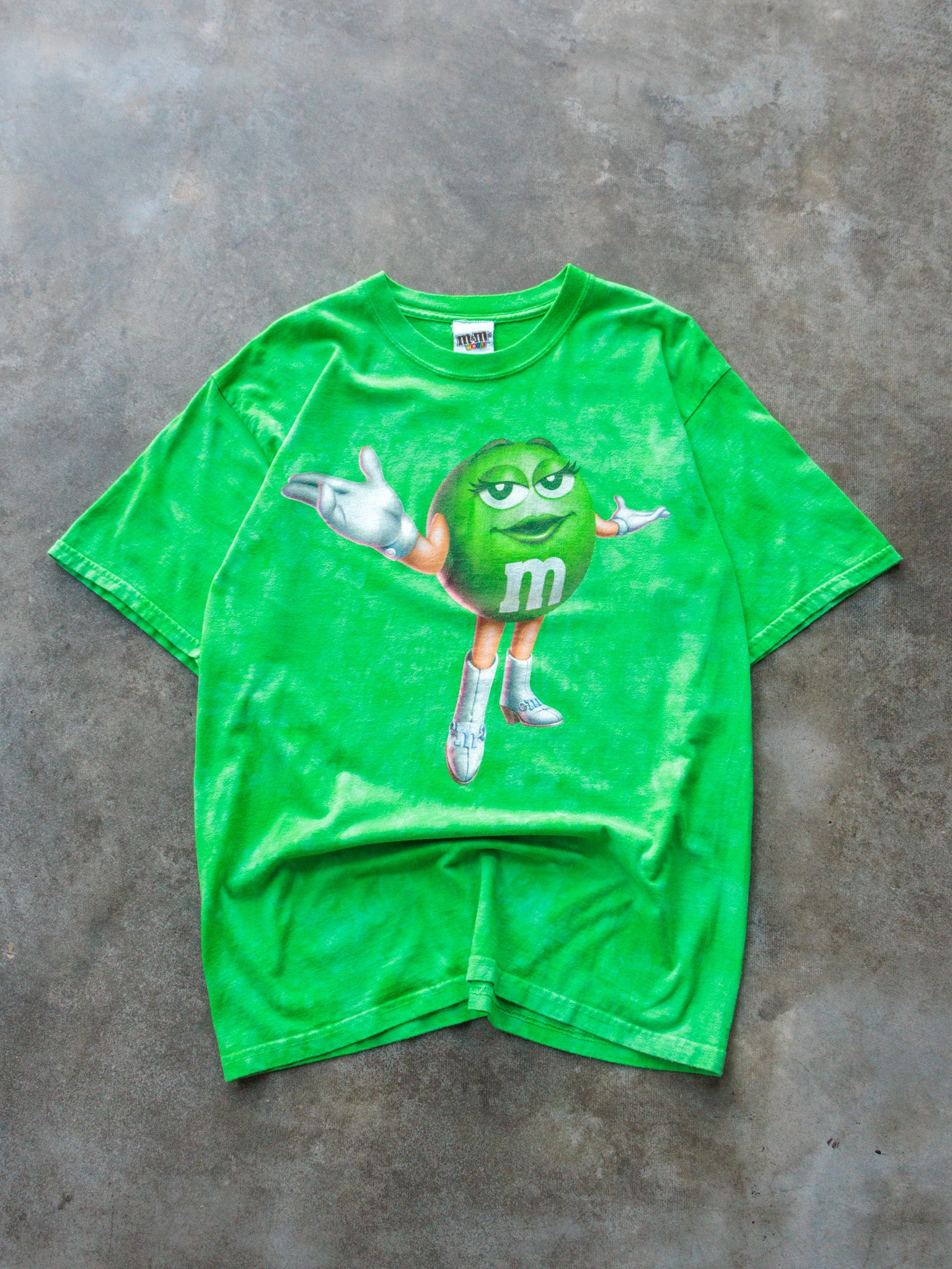 Vintage 00s Green M&M's Graphic Tee (L)