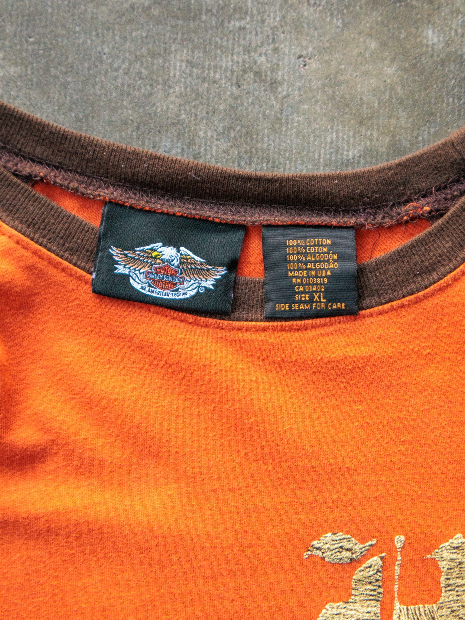 Vintage 00s Harley-Davidson Raglan Tee (XL)