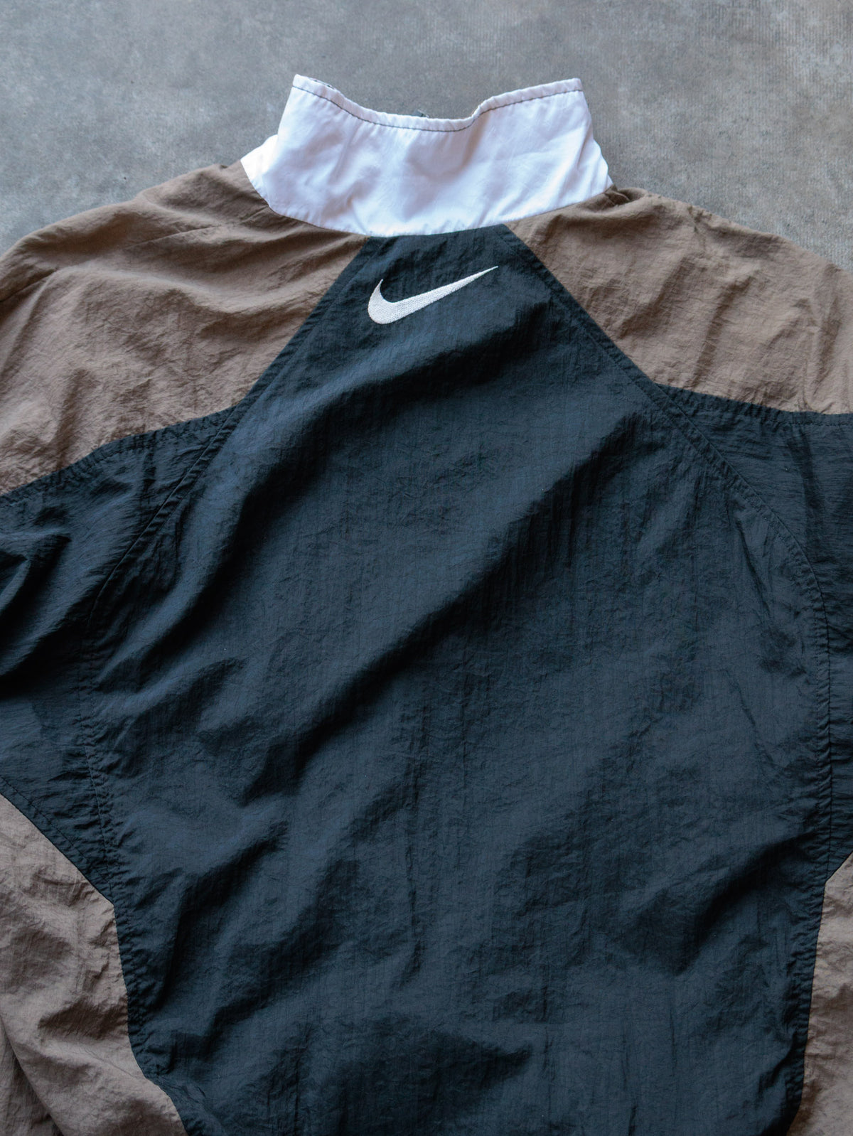 Vintage 90s Brown Nike Colourblock Jacket (M)